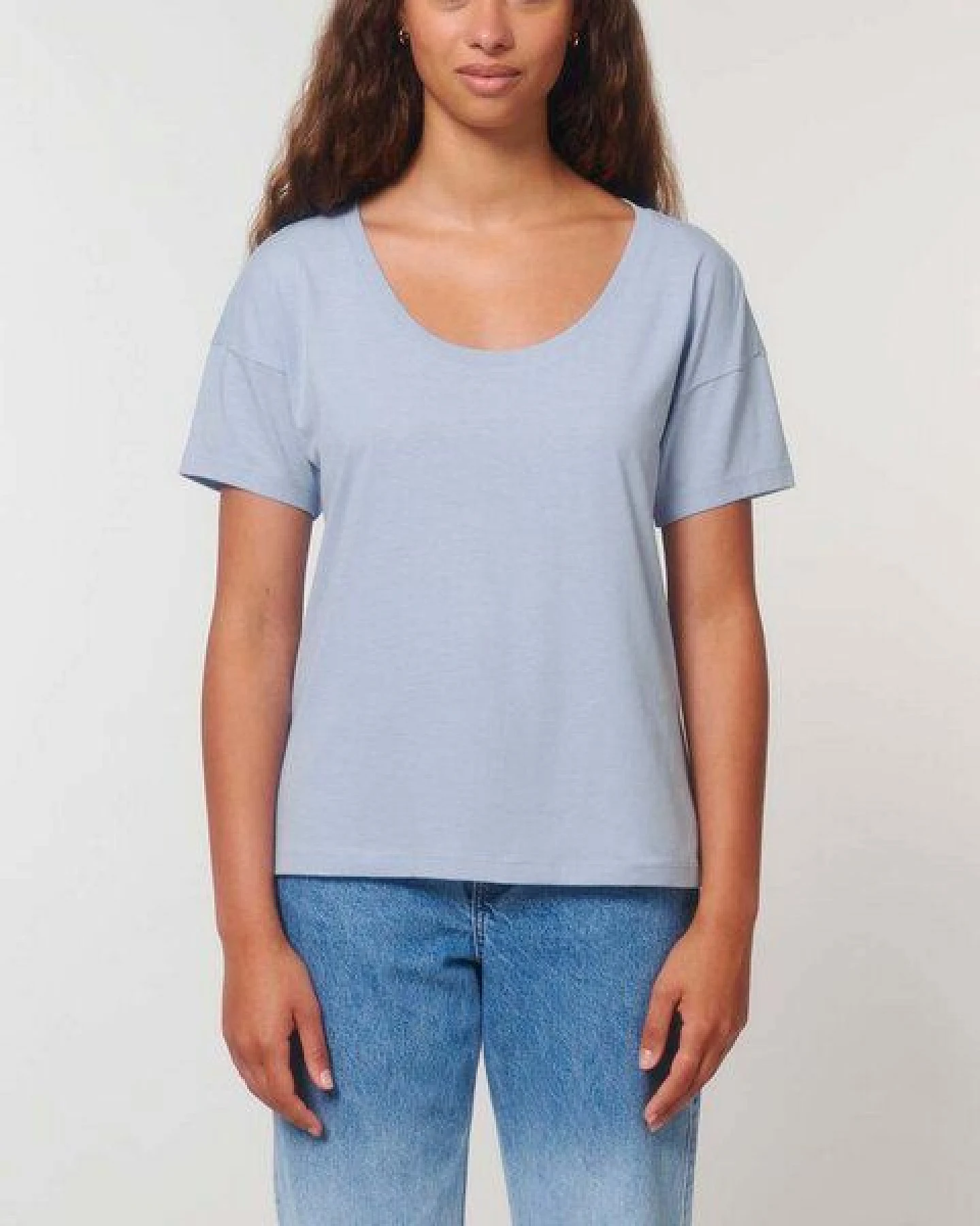 YTWOO Locker geschnittenes Damen T-Shirt aus Bio Baumwolle – Ansicht 2