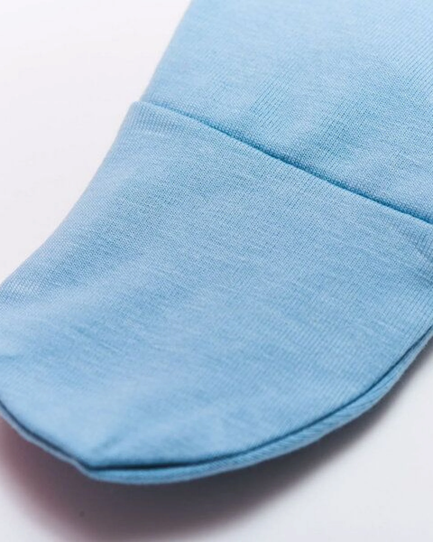 Cheeky Apple Strampelhose mit Füßen aus Bio-Baumwolle "Baby Basic Uni" Hellrosa/Hellblau/Weiß – Ansicht 2