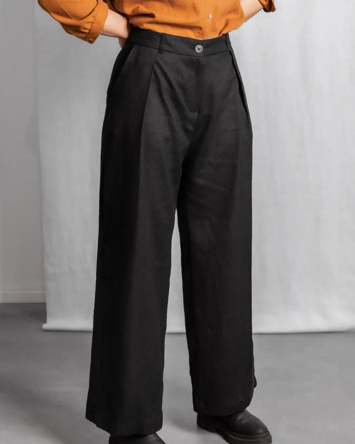 Jyoti Fair Works Damen vegan Hose Meghana Schwarz