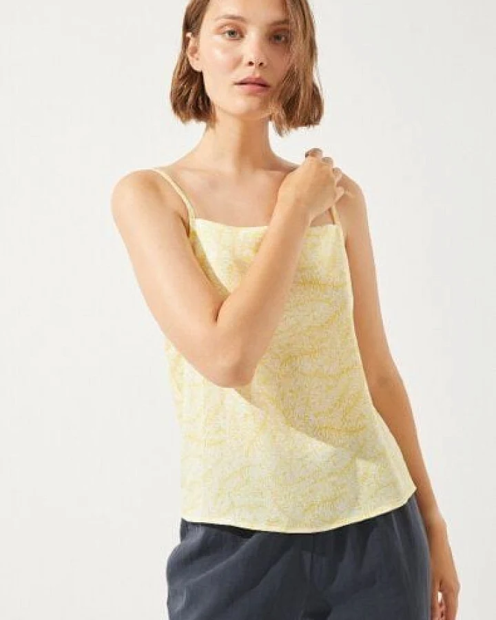 CUS Top Opi aus Tencel mit Laurel Print