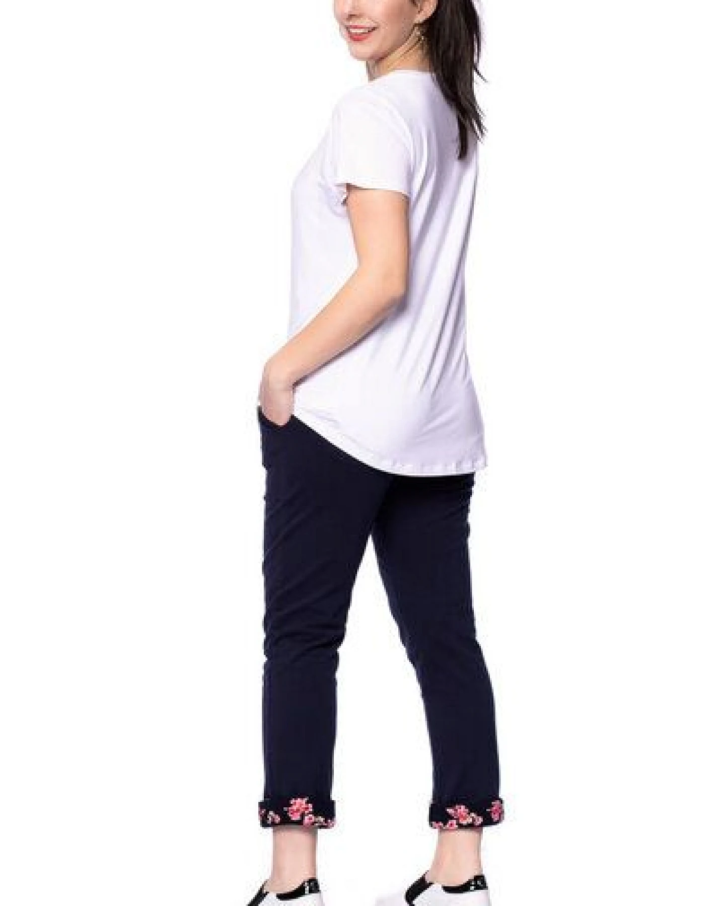 Milchshake CASSI zweilagiges Oversized Umstands- und Stillshirt aus Tencel-Modal – Ansicht 4