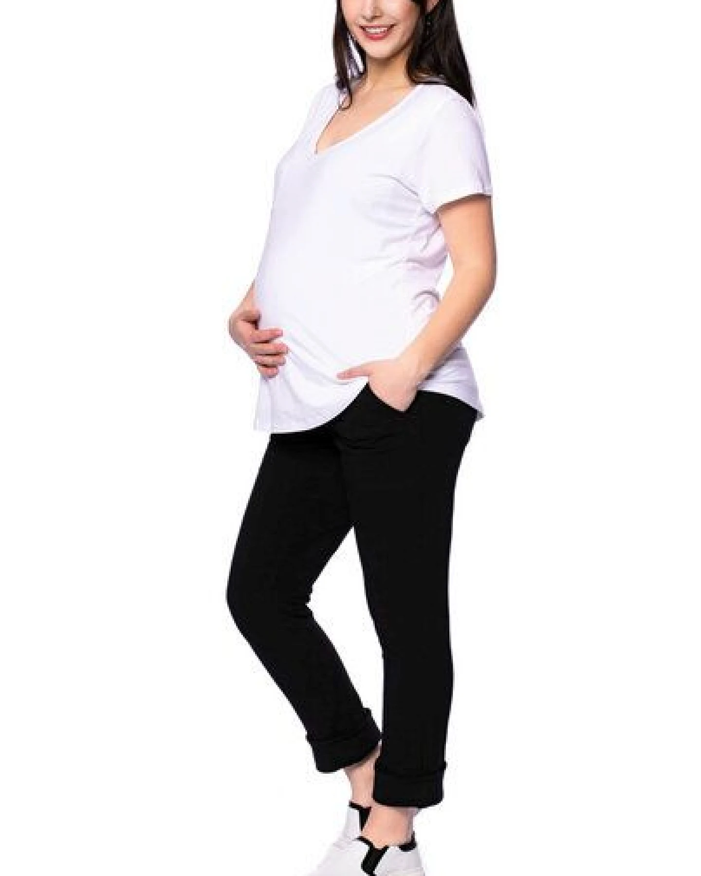 Milchshake CASSI zweilagiges Oversized Umstands- und Stillshirt aus Tencel-Modal – Ansicht 3