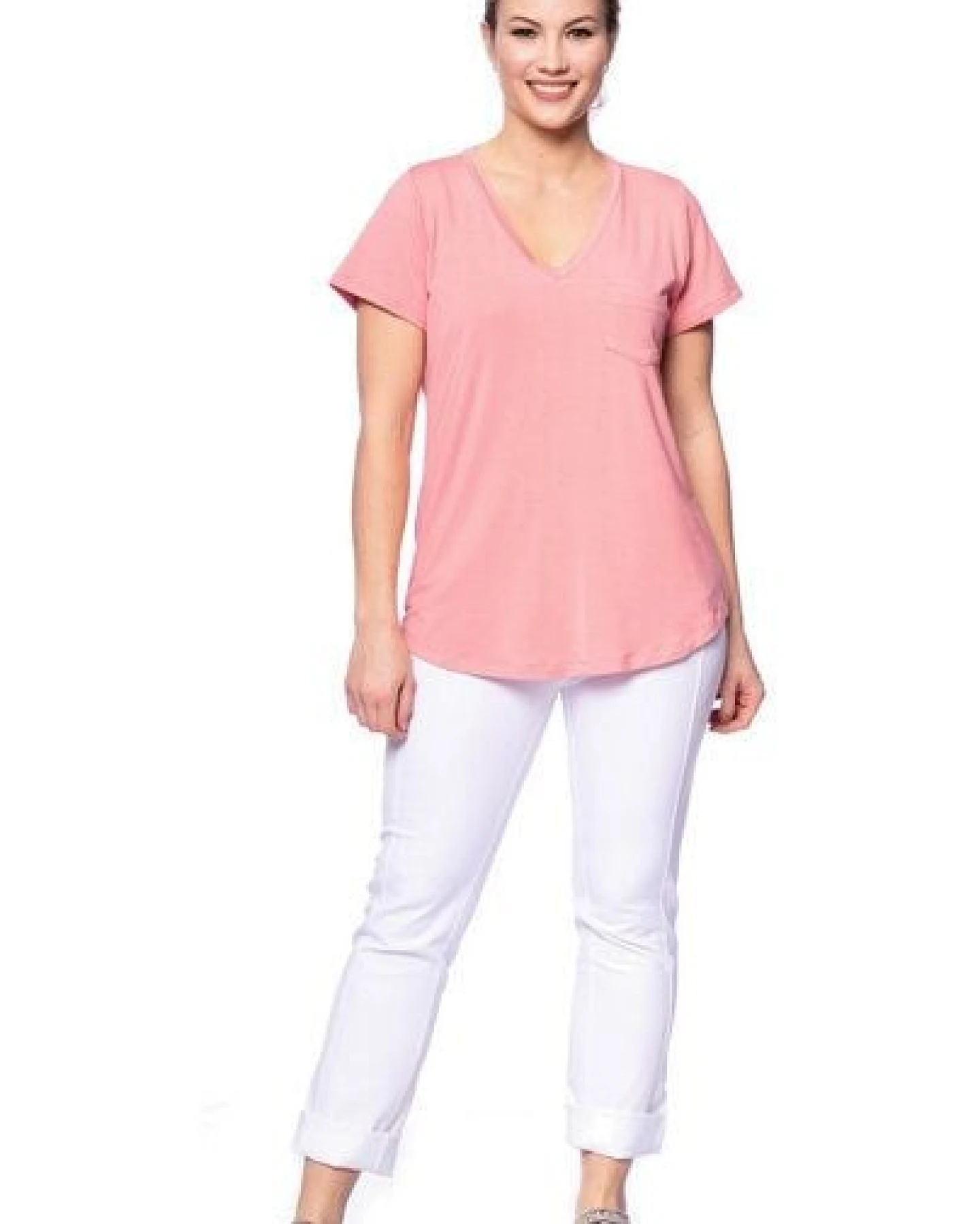 Milchshake CASSI zweilagiges Oversized Umstands- und Stillshirt aus Tencel-Modal – Ansicht 4