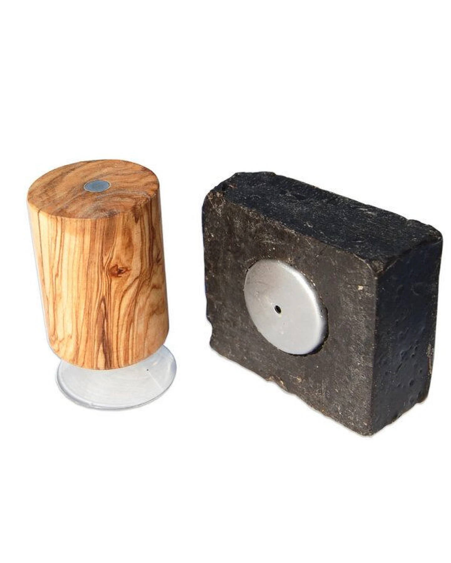 Olivenholz erleben Magnetseifenhalter PISA mit Plättchen aus Olivenholz – Ansicht 2