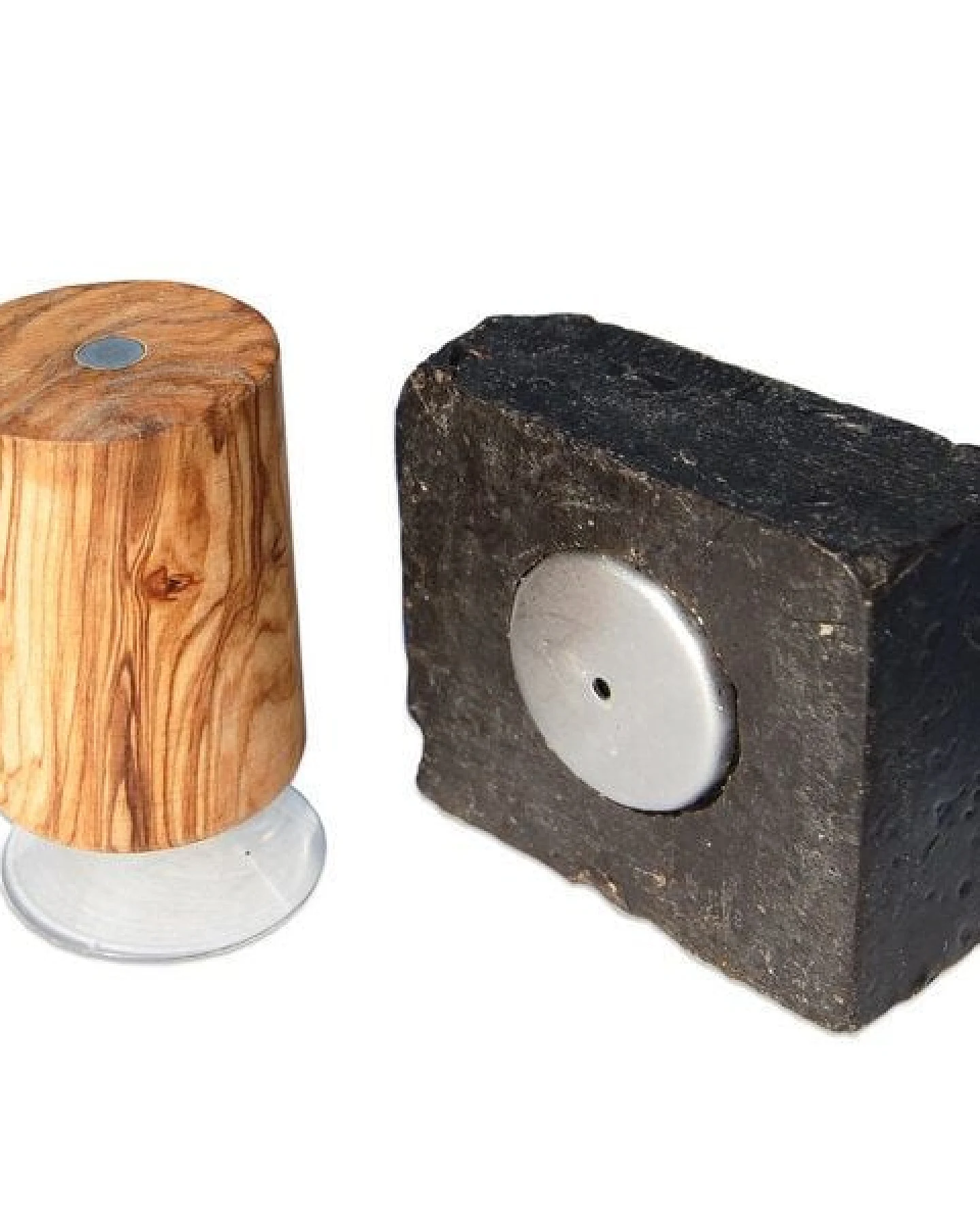 Olivenholz erleben Magnetseifenhalter PISA mit Plättchen aus Olivenholz – Ansicht 2