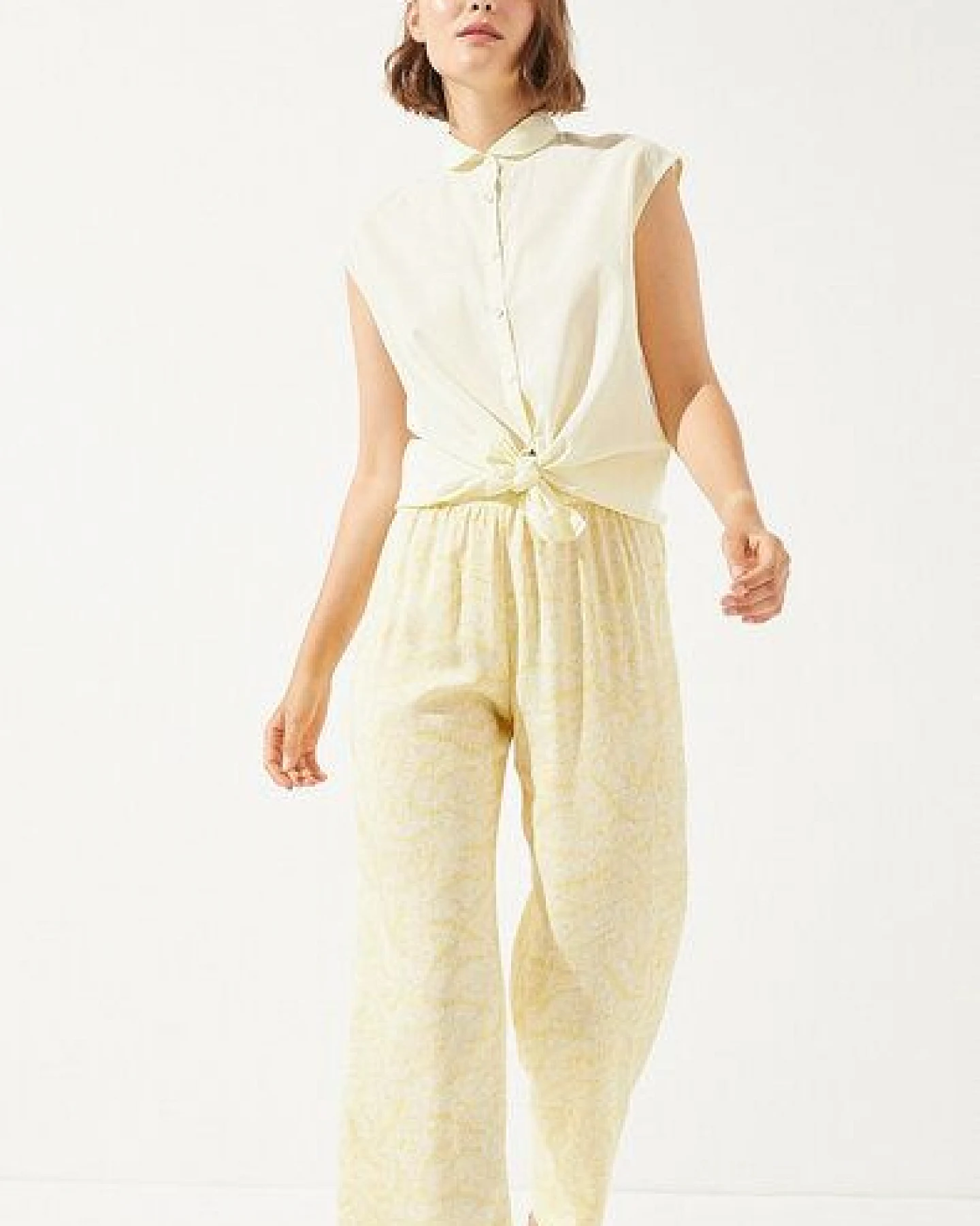 CUS Hose Natica mit Laurel Print – Ansicht 3