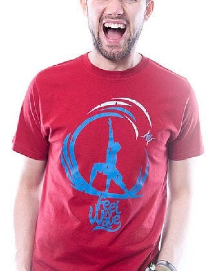 108 Degrees Feel Wave T-Shirt rot