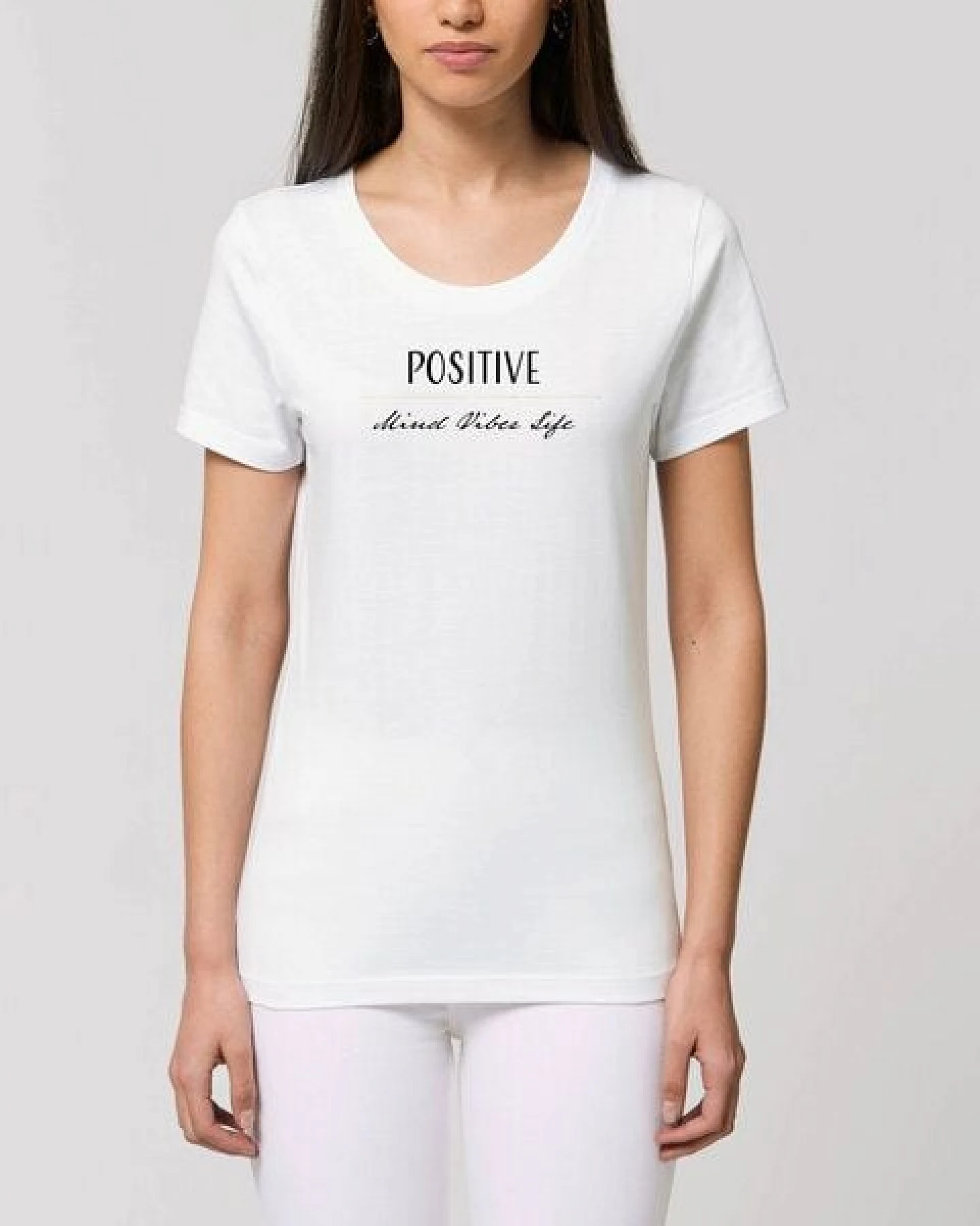 Bio Damen T-Shirt Amorous "Positive Vibes" von Human Family – Ansicht 3