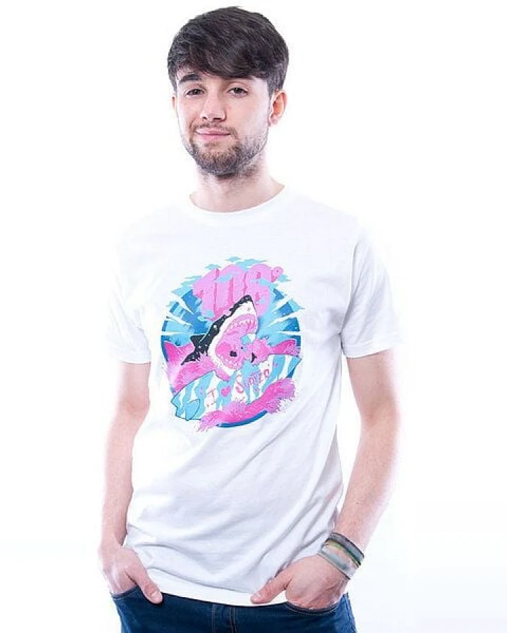 108 Degrees Love Surfer T-Shirt weiß