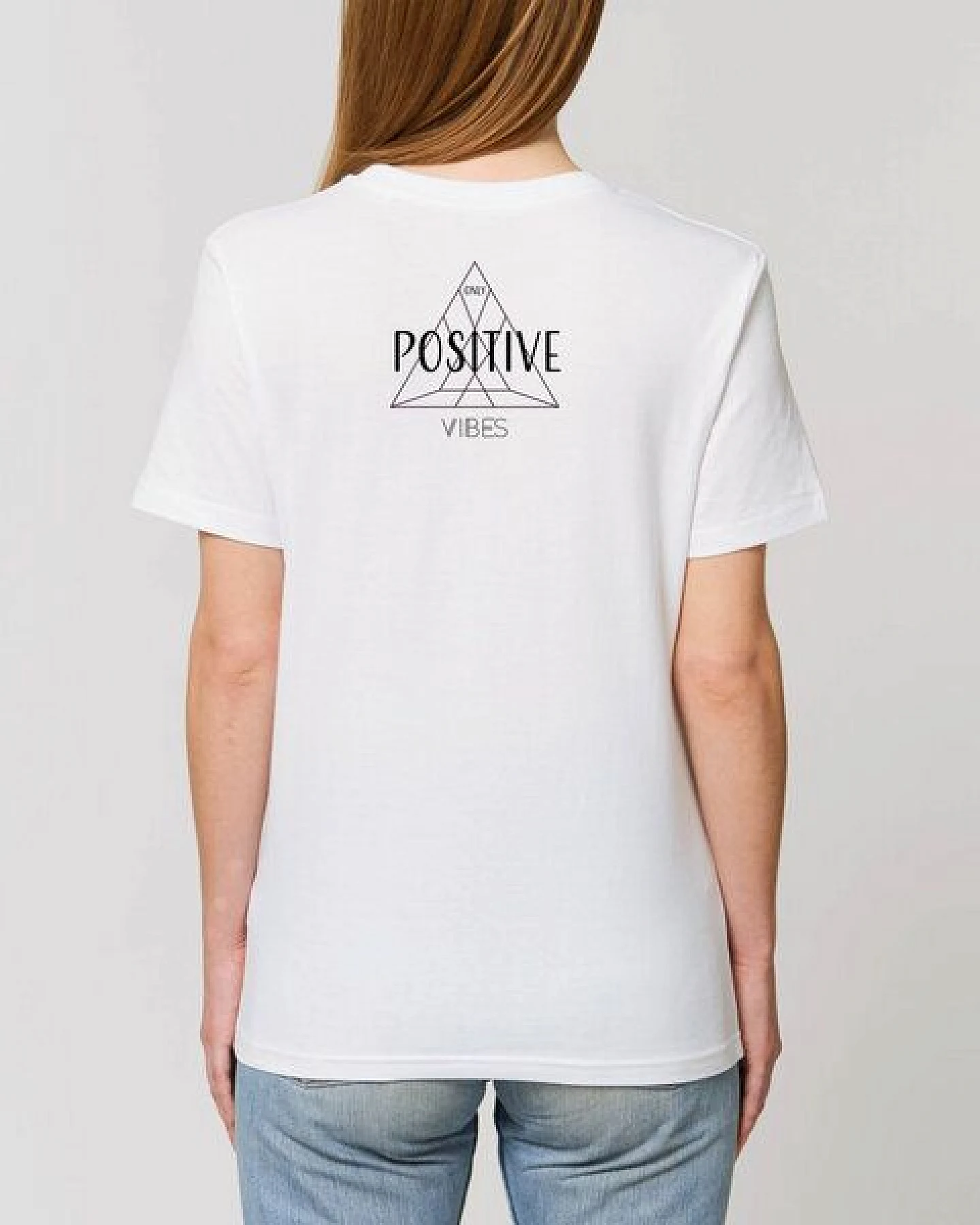 Human Family Bio Unisex Rundhals T-Shirt "Create - Positive Vibes" – Ansicht 2