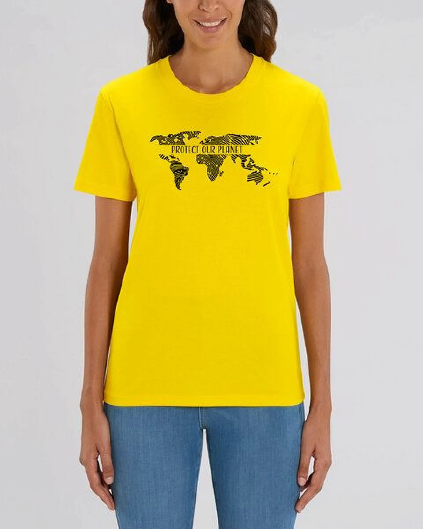 Human Family Bio Unisex Rundhals T-Shirt "Protect our Planet" – Ansicht 2