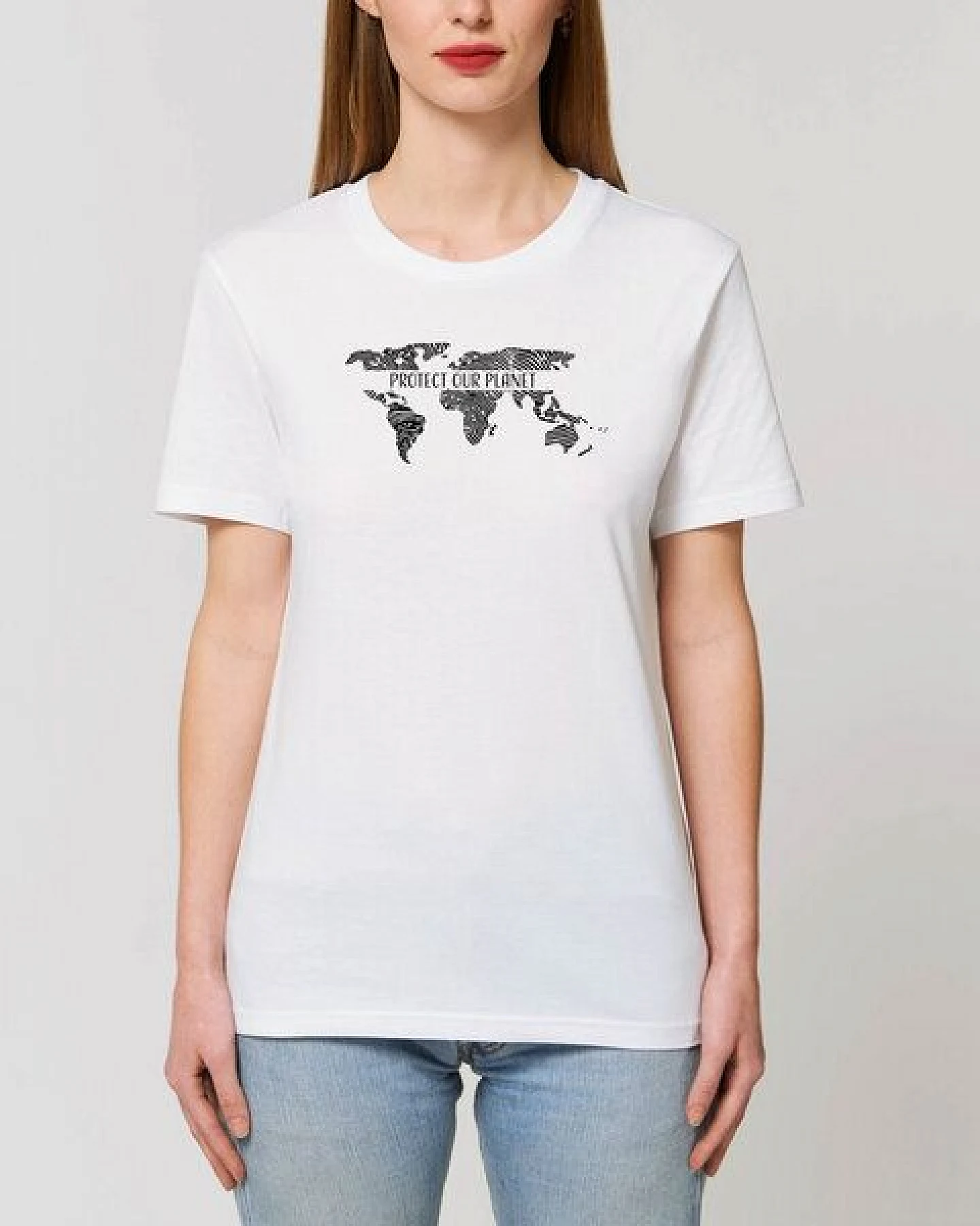 Human Family Bio Unisex Rundhals T-Shirt "Protect our Planet" – Ansicht 2