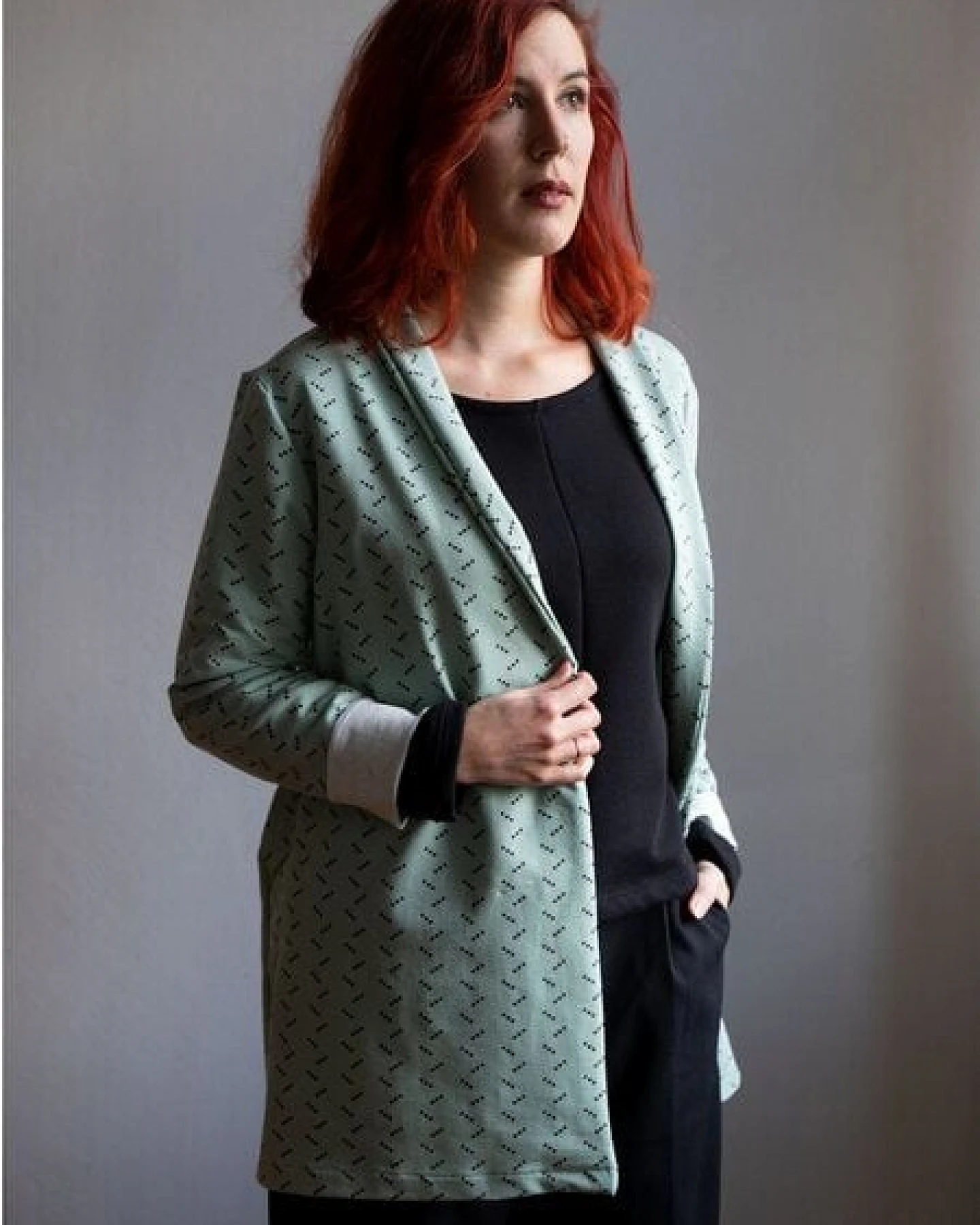 Ecostories Cardigan Punkt aus 100% Biobaumwolle – Ansicht 3