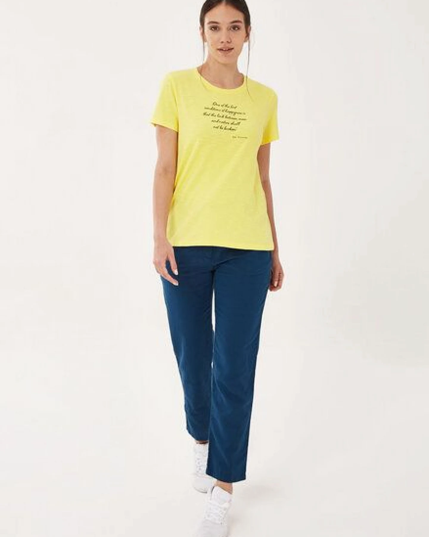 ORGANICATION T-Shirt aus Bio-Baumwolle mit Text-Print – Ansicht 2