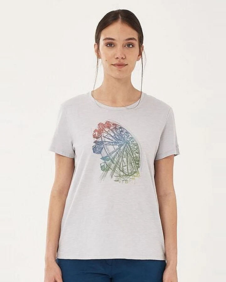 ORGANICATION T-Shirt aus Bio-Baumwolle mit Riesenrad-Print