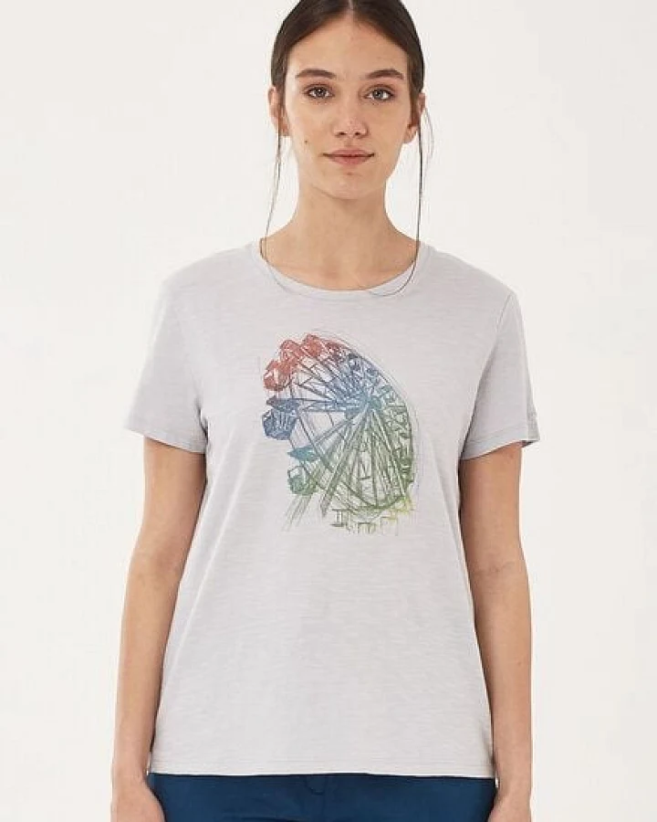 ORGANICATION T-Shirt aus Bio-Baumwolle mit Riesenrad-Print