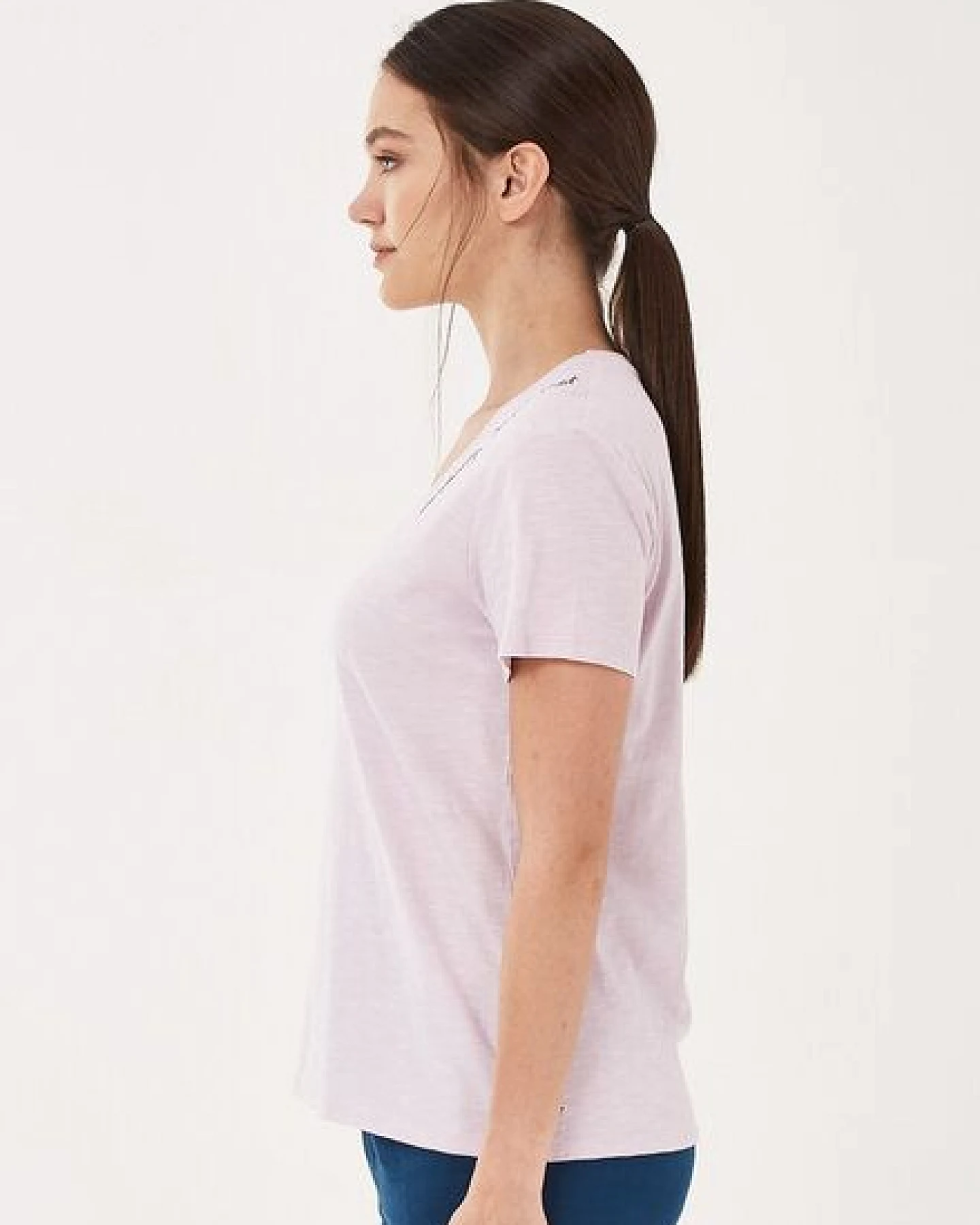 ORGANICATION T-Shirt aus Bio-Baumwolle mit Stickerei – Ansicht 3