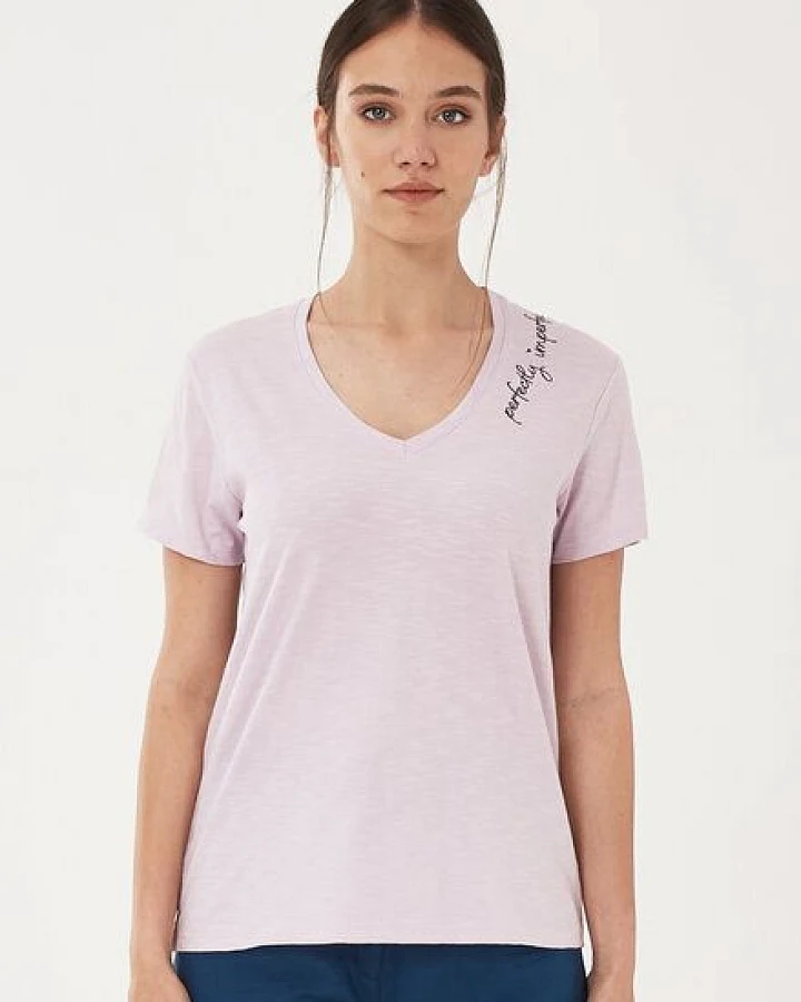 ORGANICATION T-Shirt aus Bio-Baumwolle mit Stickerei