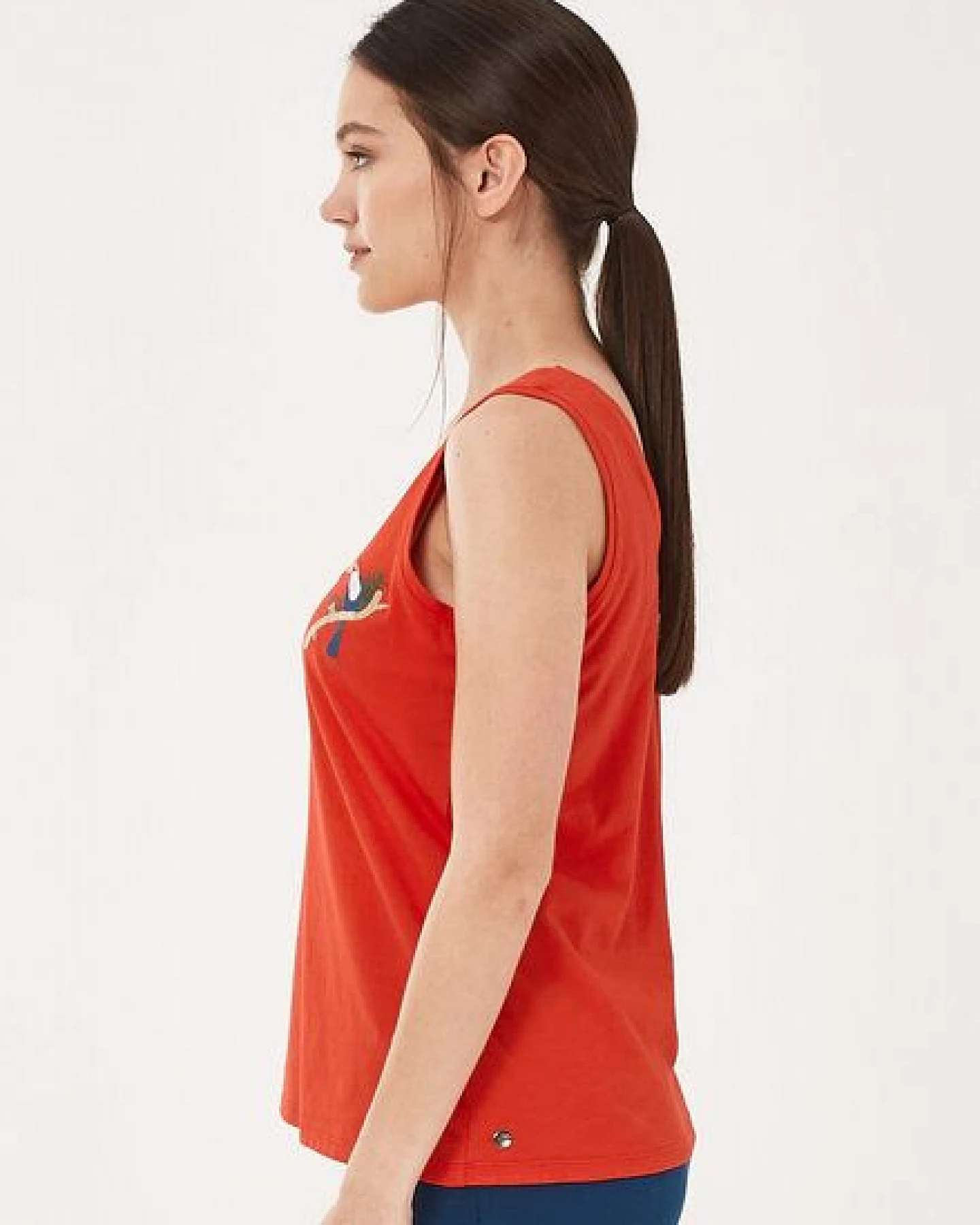 ORGANICATION Tank-Top aus Bio-Baumwolle mit Stickerei – Ansicht 3