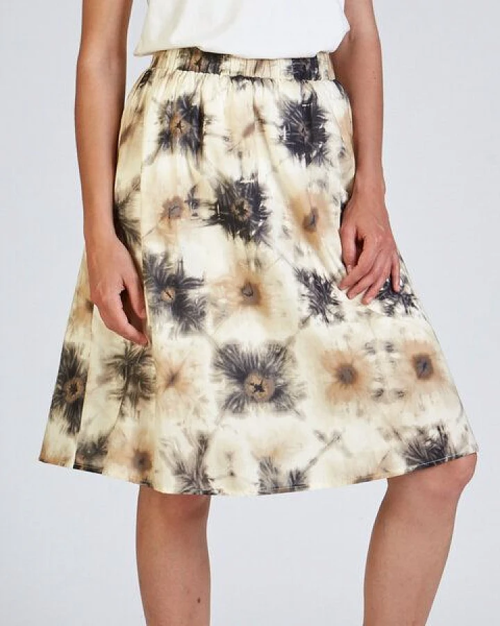 stoffbruch Rock REA aus Bio-Baumwolle mit Batik Print