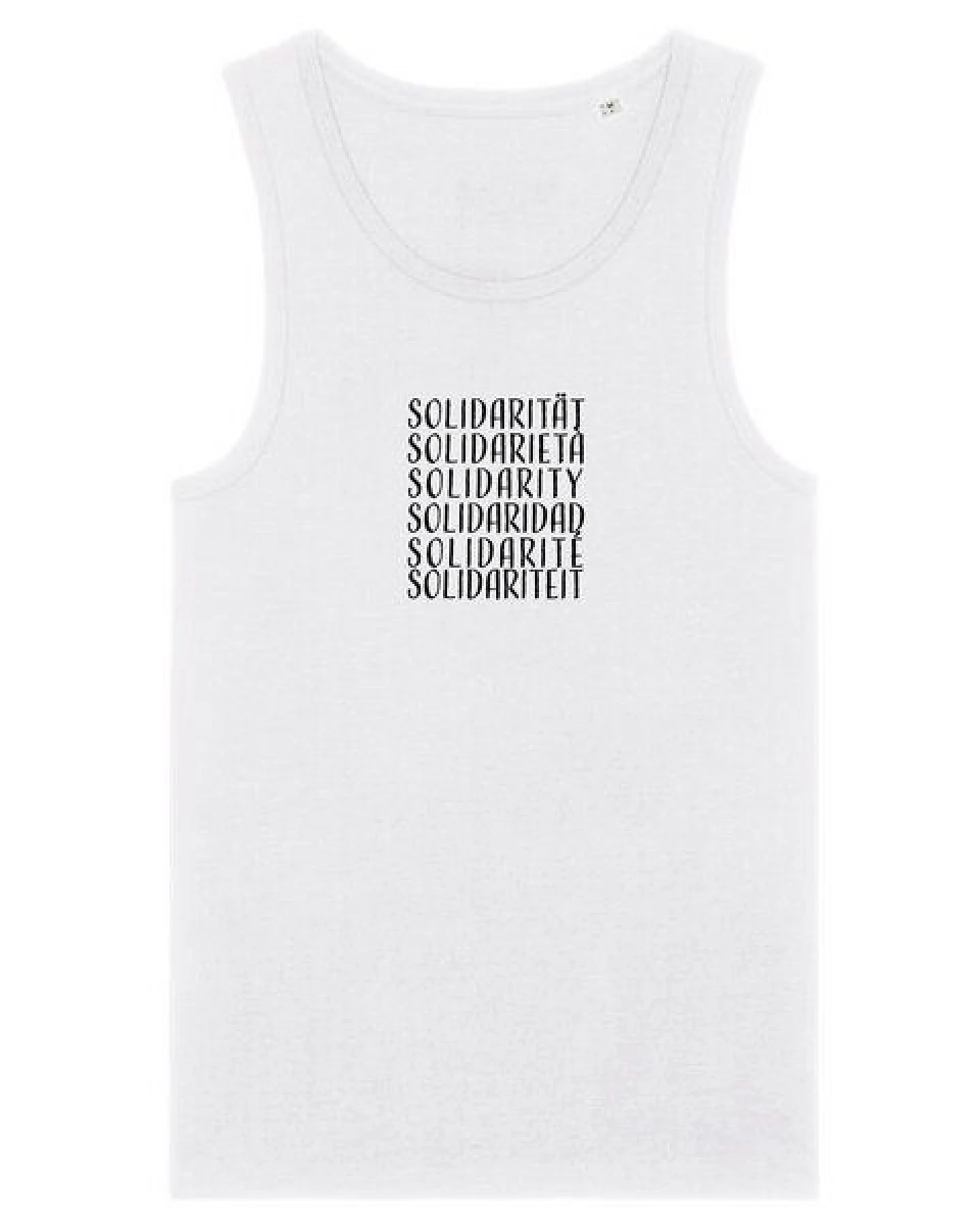Human Family Herren Statement Tanktop aus Bio Baumwolle "Wake - Solidarity" – Ansicht 4