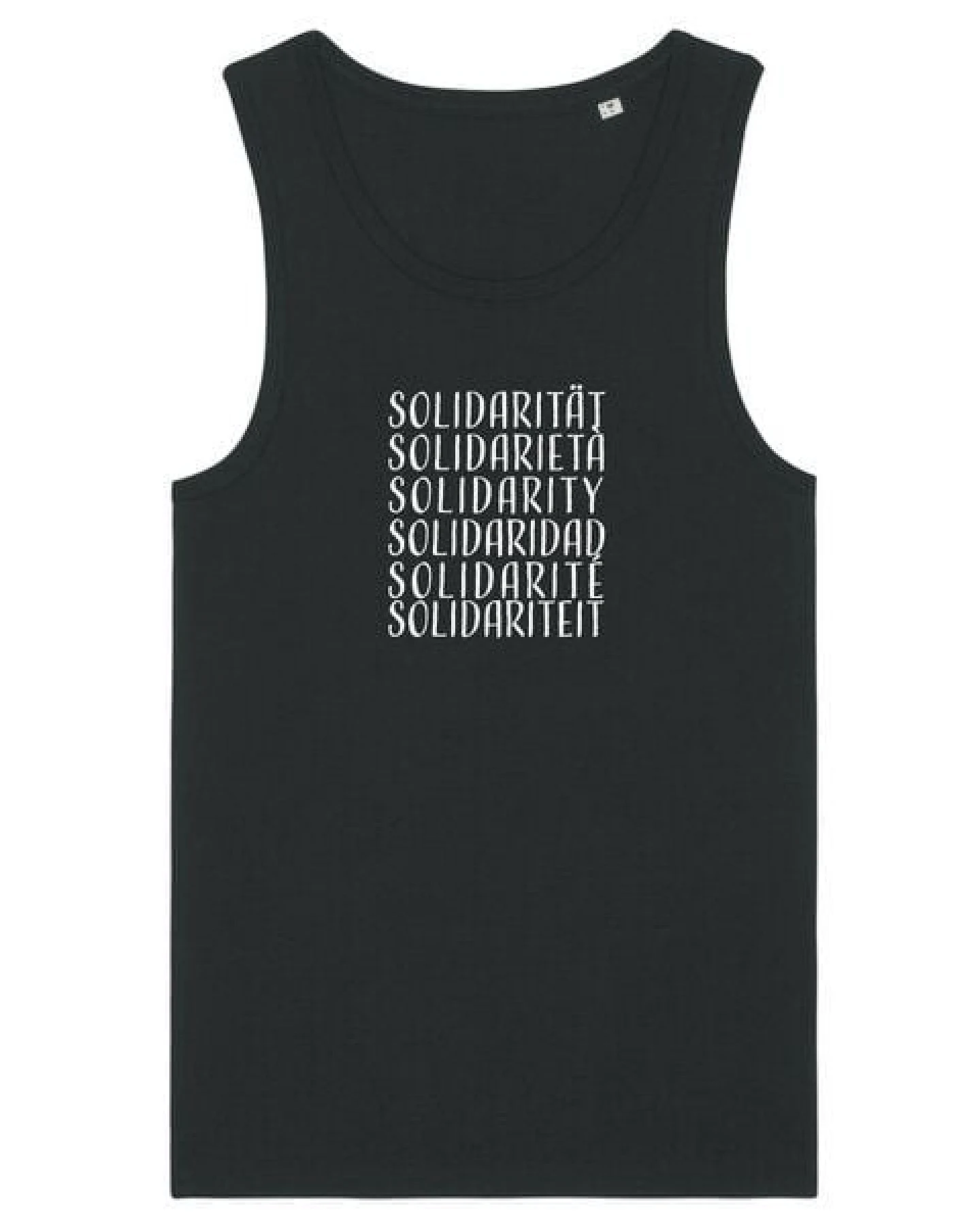 Human Family Herren Statement Tanktop aus Bio Baumwolle "Wake - Solidarity" – Ansicht 3