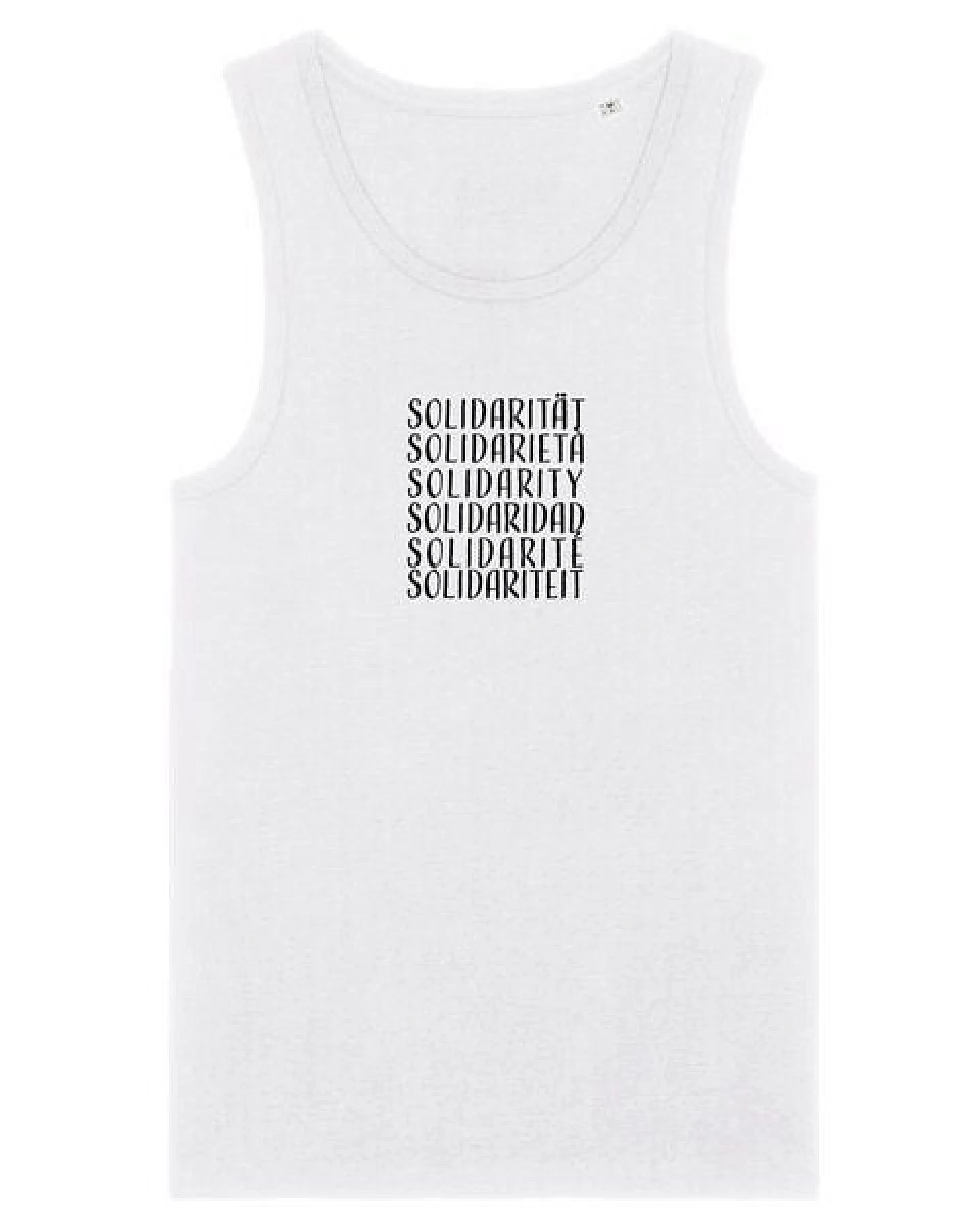 Human Family Herren Statement Tanktop aus Bio Baumwolle "Wake - Solidarity" – Ansicht 4