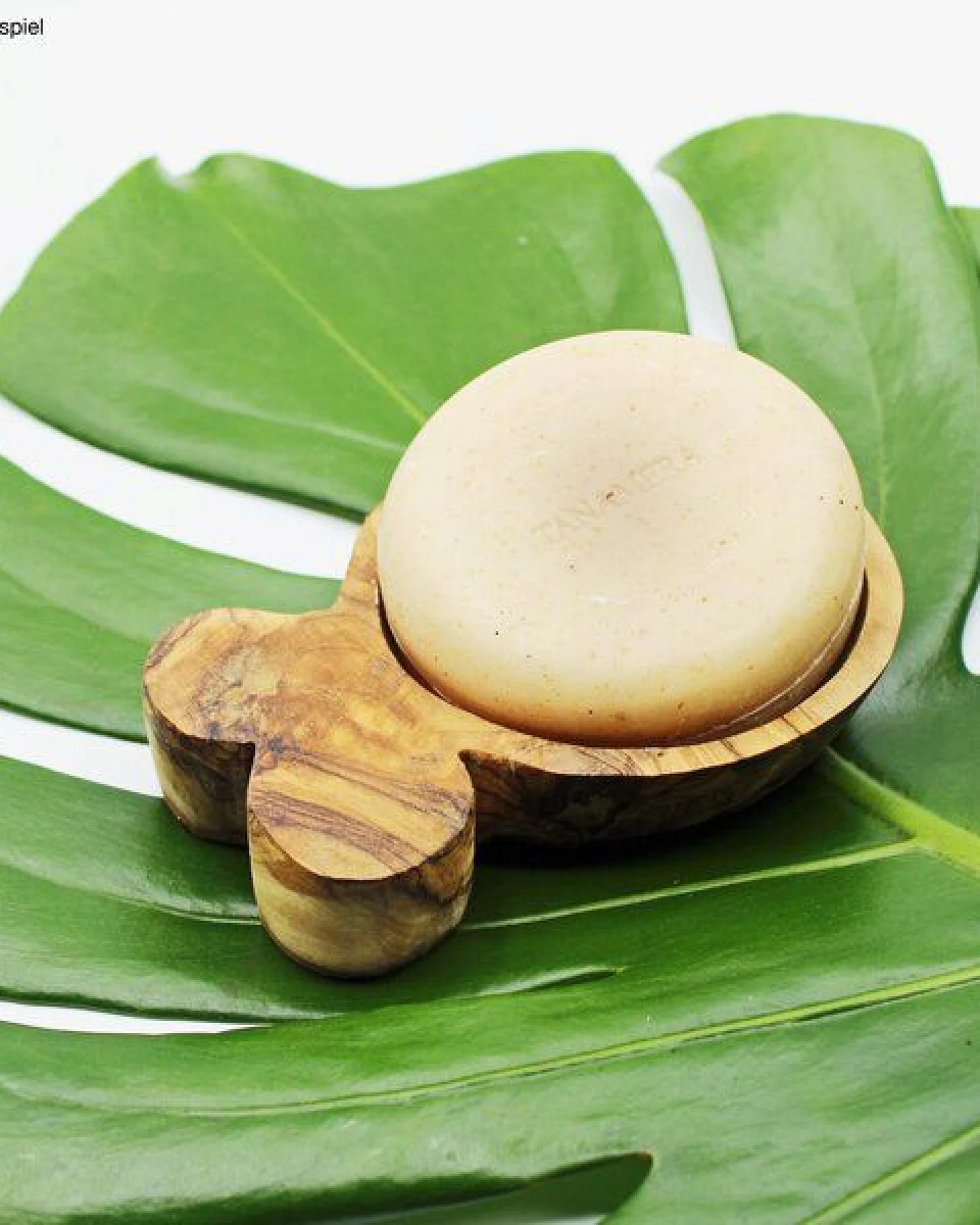 unicorn Olivenholz-Seifenschale Apfel – Ansicht 2