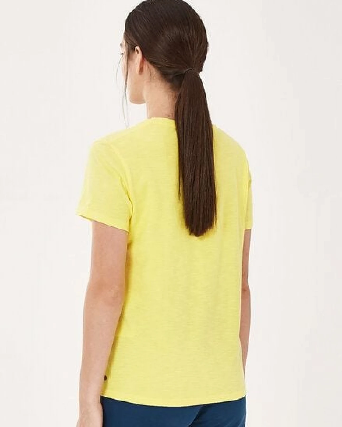 ORGANICATION Basic T-Shirt aus Bio-Baumwolle mit V-Ausschnitt – Ansicht 4
