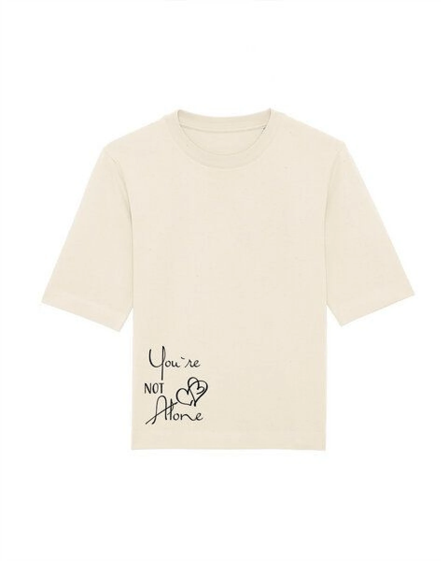 Human Family Kastenförmiges Bio Damen T-Shirt "Mood - You´re Not Alone" in 3 Farben – Ansicht 3