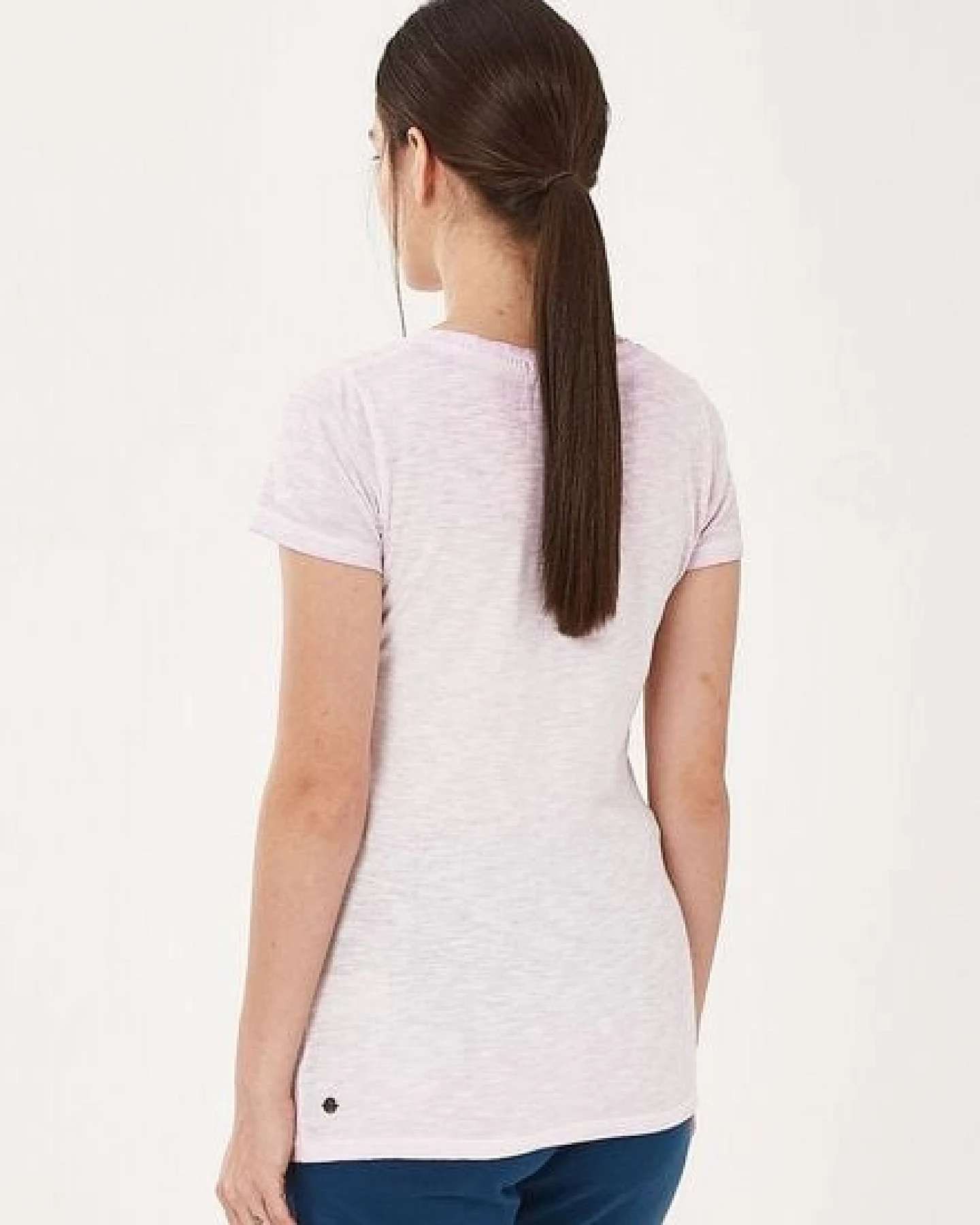 ORGANICATION Garment Dyed T-Shirt aus Bio-Baumwolle mit Blumen-Print – Ansicht 4
