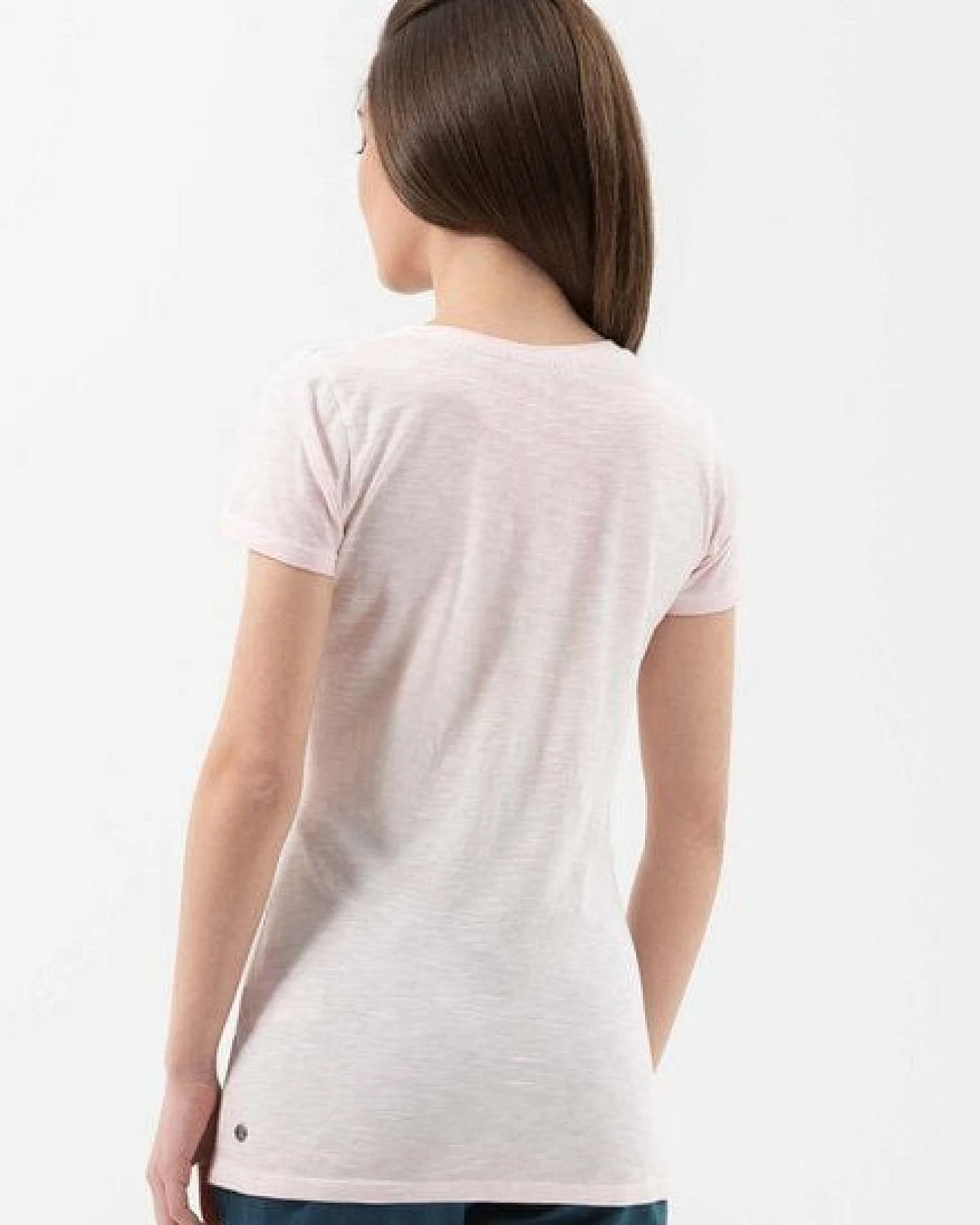 ORGANICATION Garment Dyed T-Shirt aus Bio-Baumwolle mit Blatt-Print – Ansicht 4