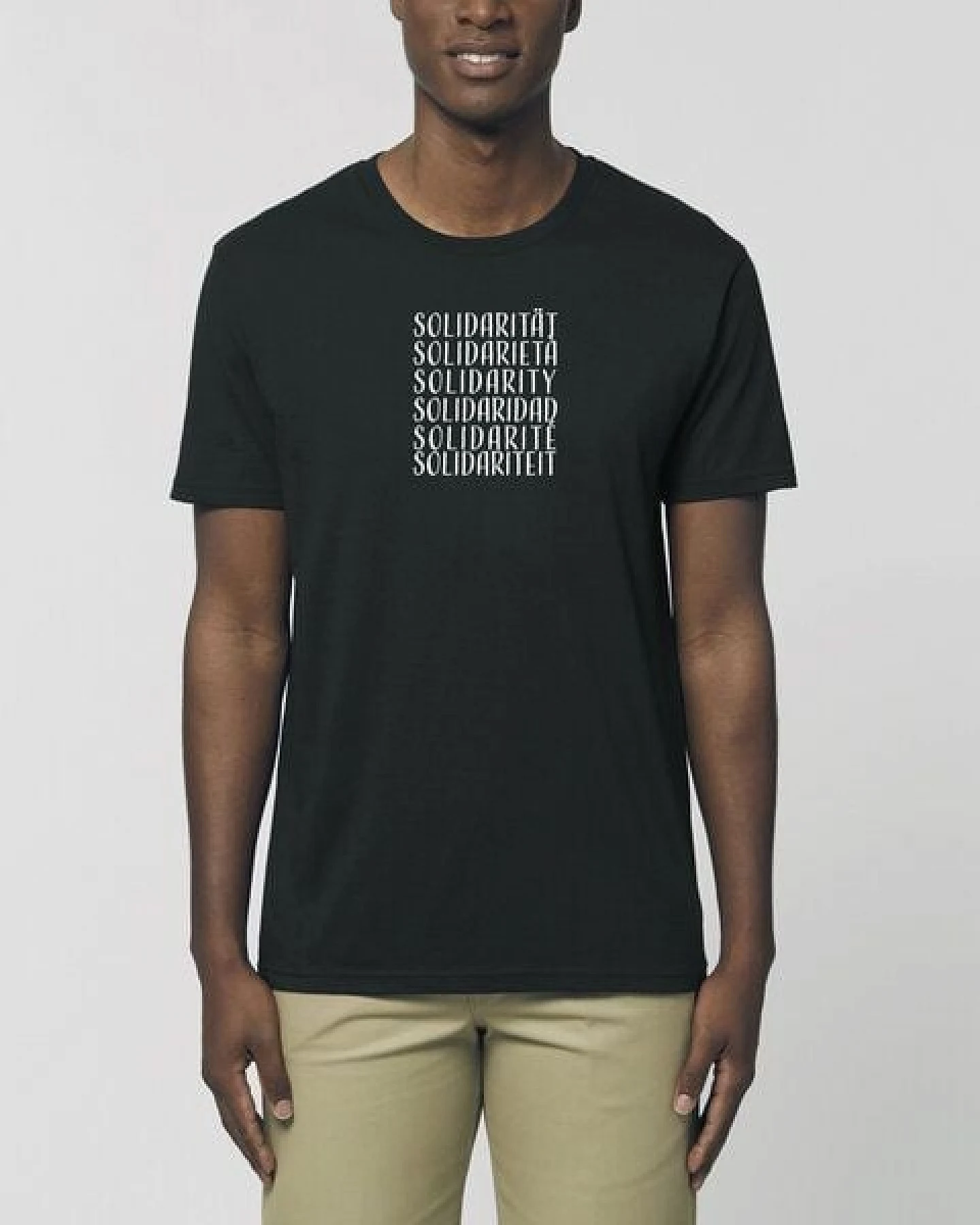 Human Family Bio Unisex Rundhals T-Shirt "Swing - Solidarity" in 5 Farben – Ansicht 3