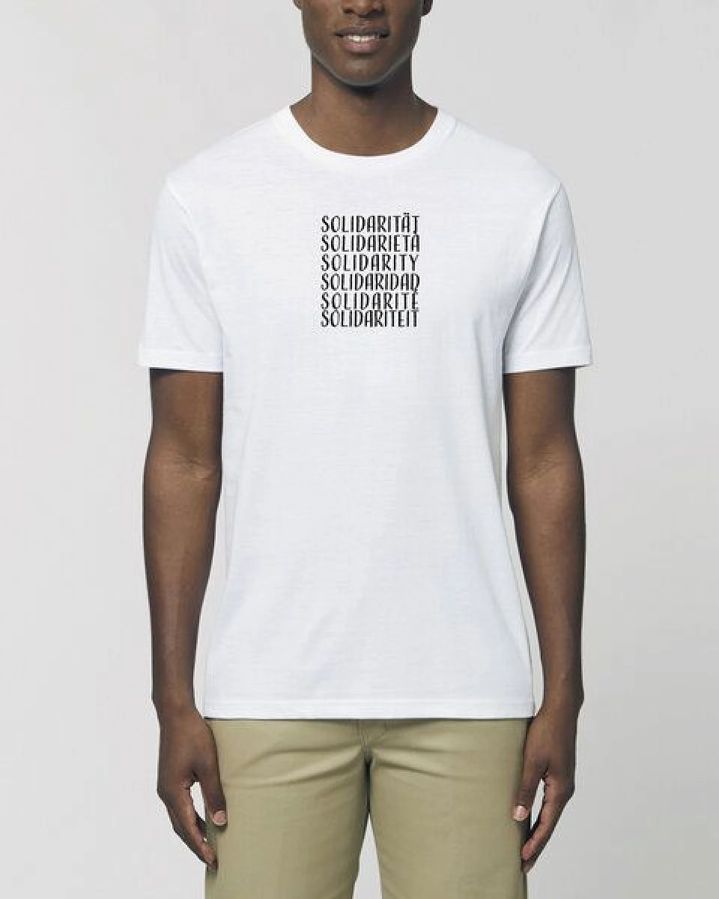 Human Family Bio Unisex Rundhals T-Shirt "Swing - Solidarity" in 5 Farben – Ansicht 3
