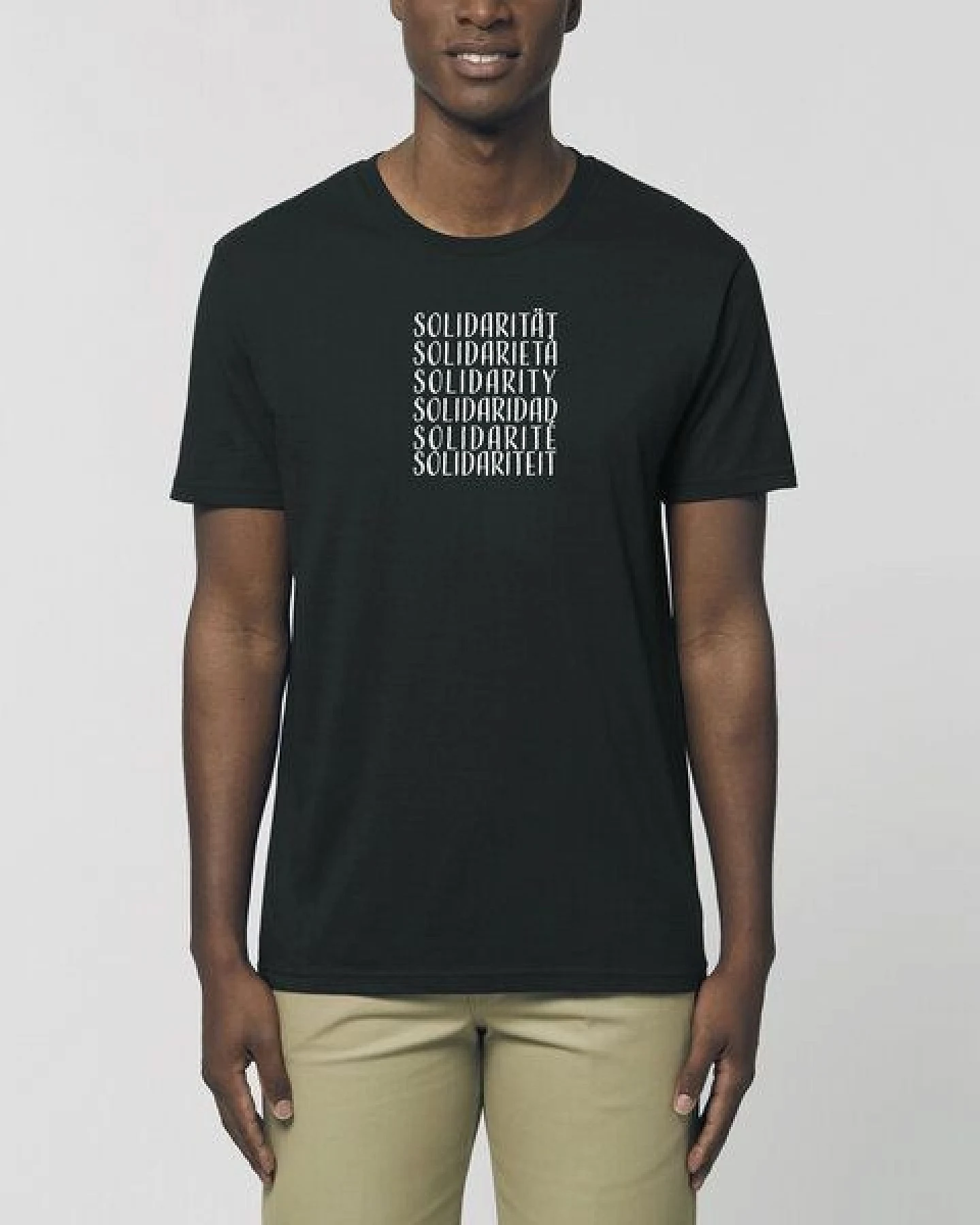 Human Family Bio Unisex Rundhals T-Shirt "Swing - Solidarity" in 5 Farben – Ansicht 3