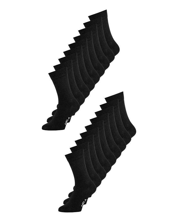 MELA Damen vegan Multipack 20x Socken Schwarz