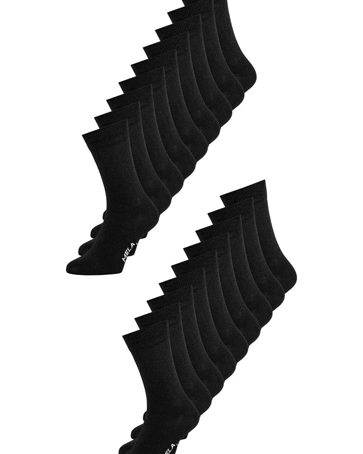 MELA Damen vegan Multipack 20x Socken Schwarz