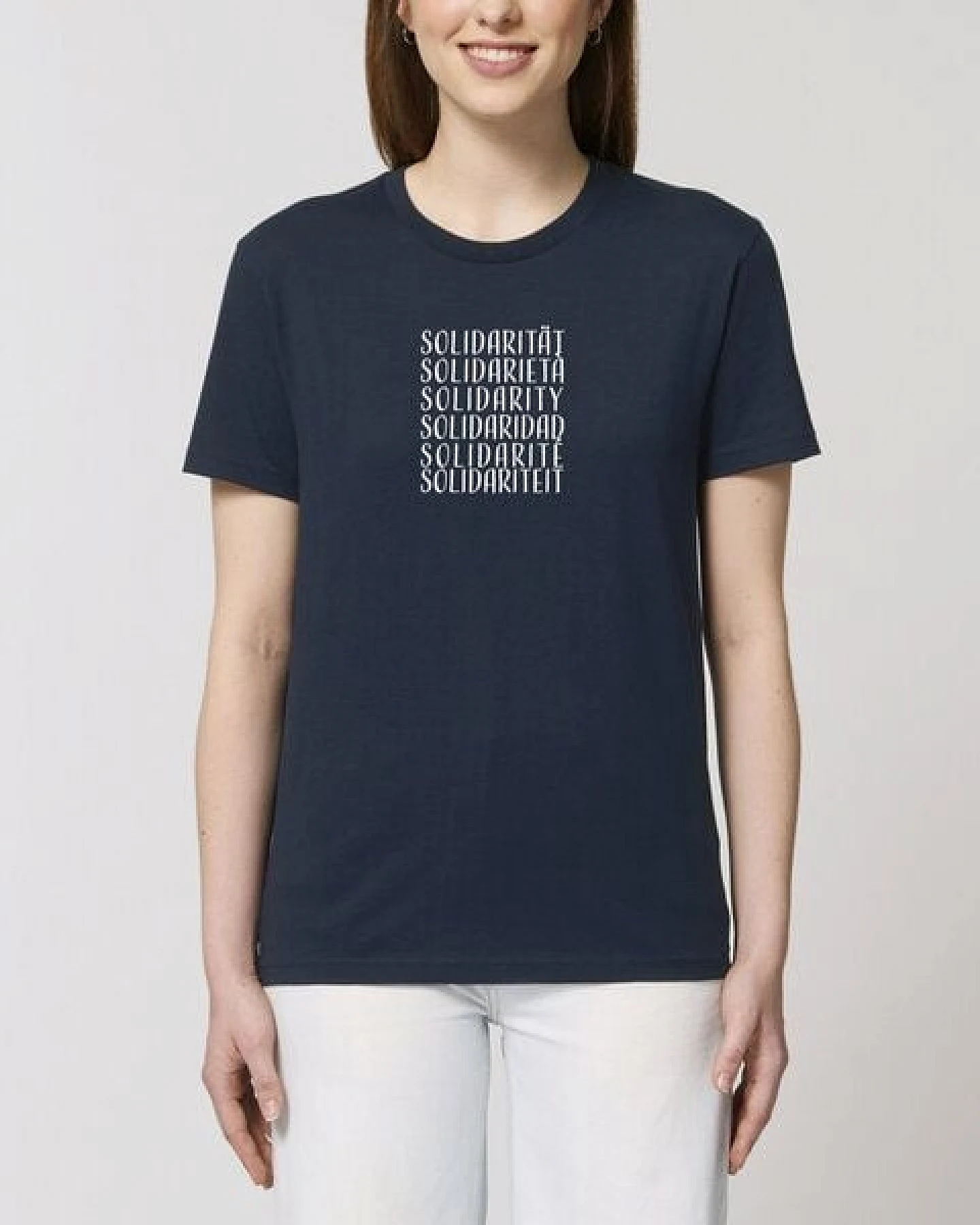 Human Family Bio Unisex Rundhals T-Shirt "Swing - Solidarity" in 5 Farben – Ansicht 3