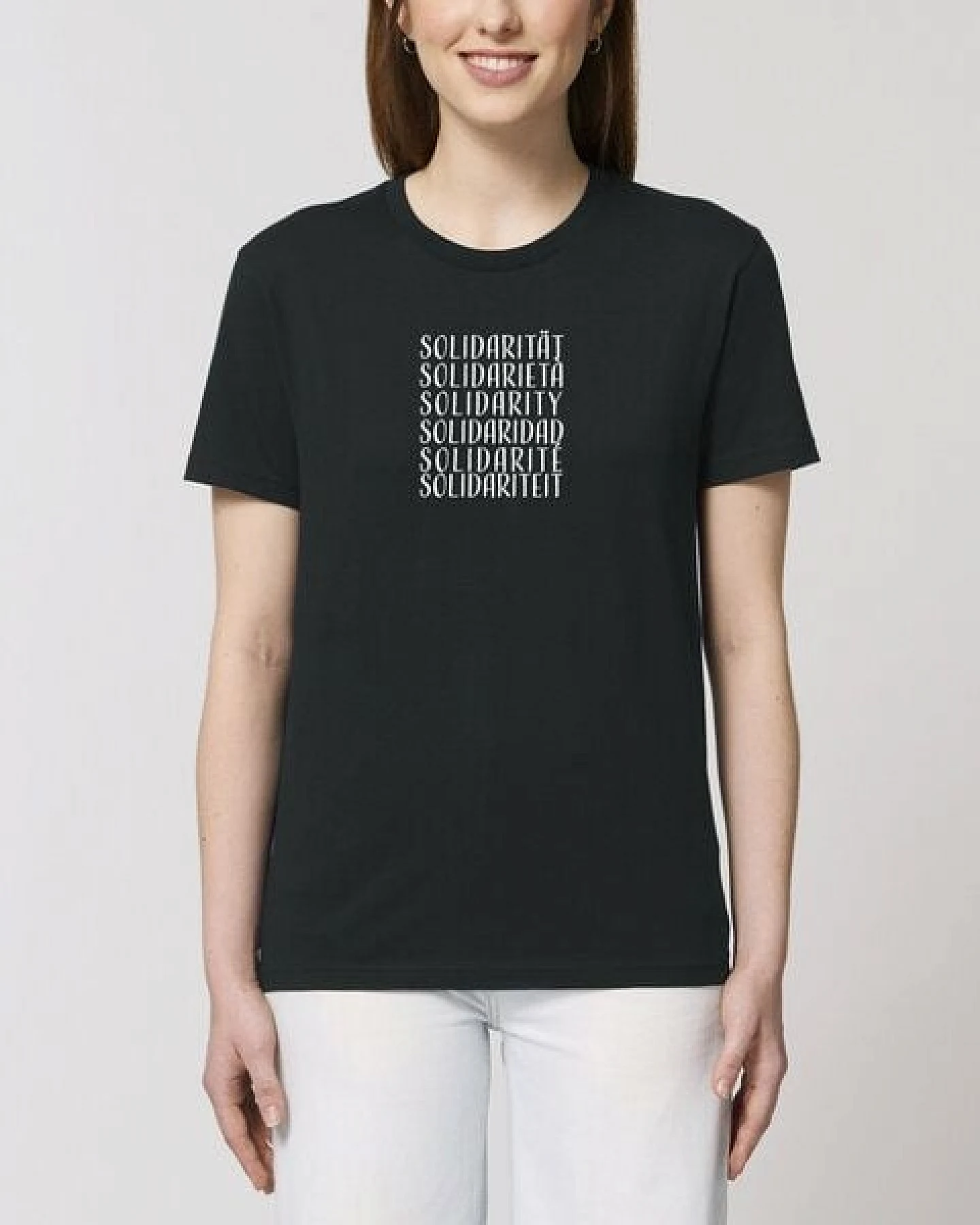 Human Family Bio Unisex Rundhals T-Shirt "Swing - Solidarity" in 5 Farben – Ansicht 3