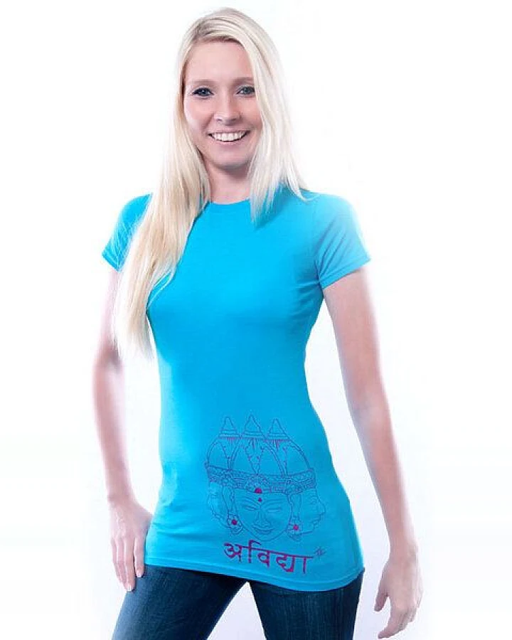 108 Degrees Indische Inspiration T-Shirt türkis