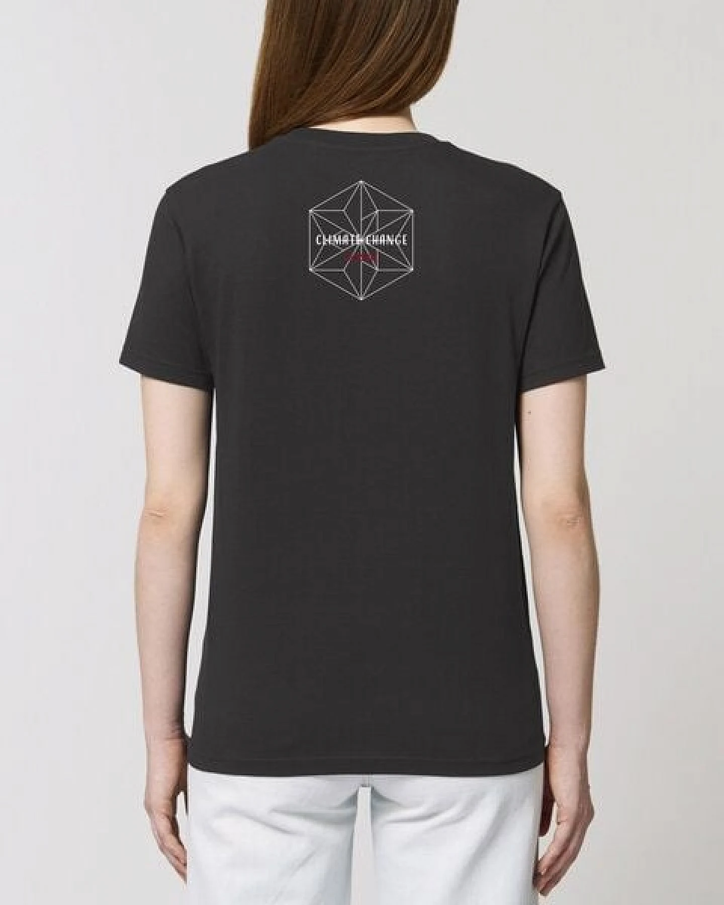 Human Family Bio Unisex Rundhals T-Shirt "Swing - Climate Change is real" in 2 Farben – Ansicht 2