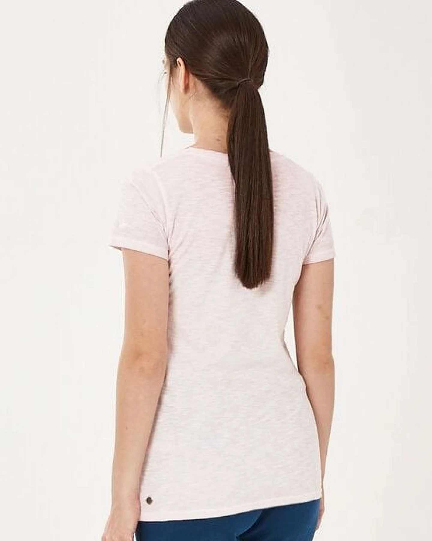 ORGANICATION Garment Dyed T-Shirt aus Bio-Baumwolle mit Vogel-Print – Ansicht 4