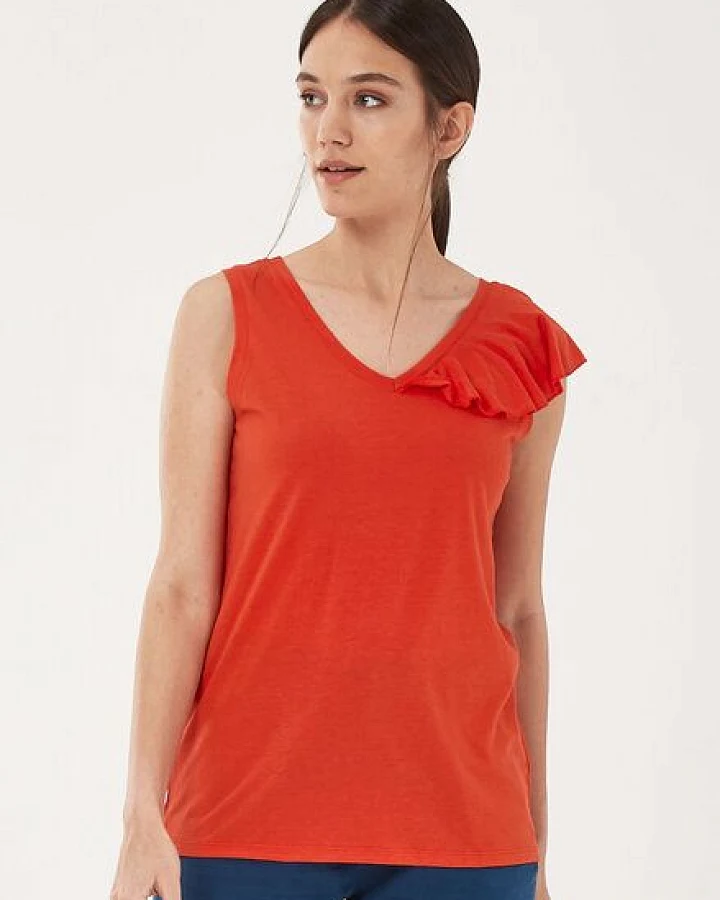 ORGANICATION Top aus Tencel-Bio-Baumwolle Mix