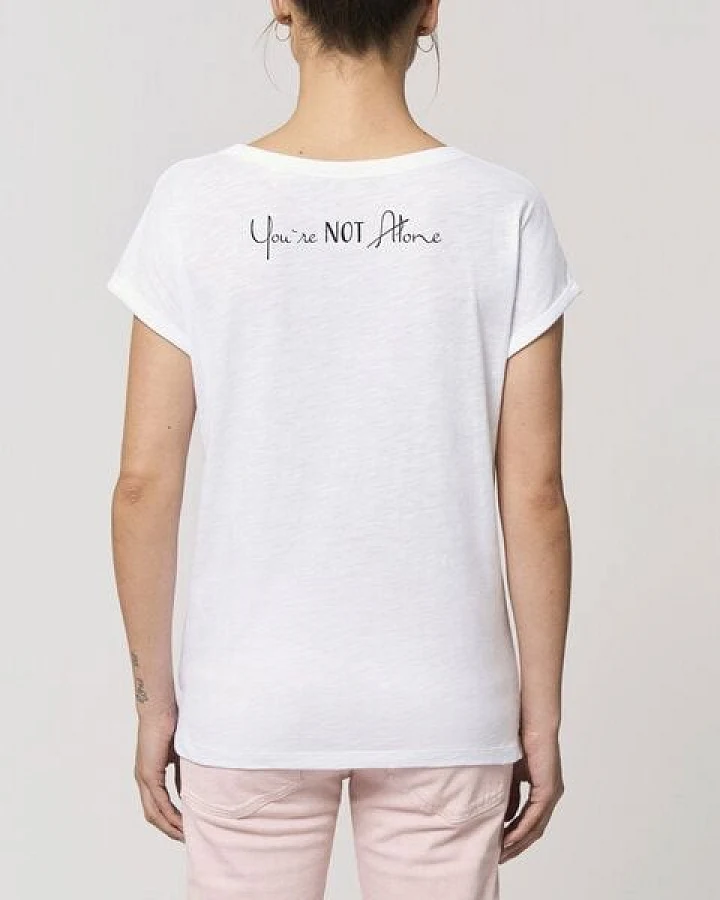 Human Family Damen Flammengarn Rundhals T-Shirt - Flame "You are Not Alone"