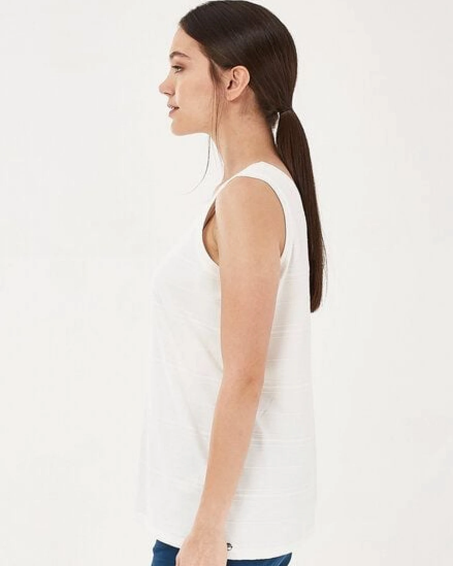 ORGANICATION Top aus Bio-Baumwolle in Jacquard Jersey – Ansicht 3