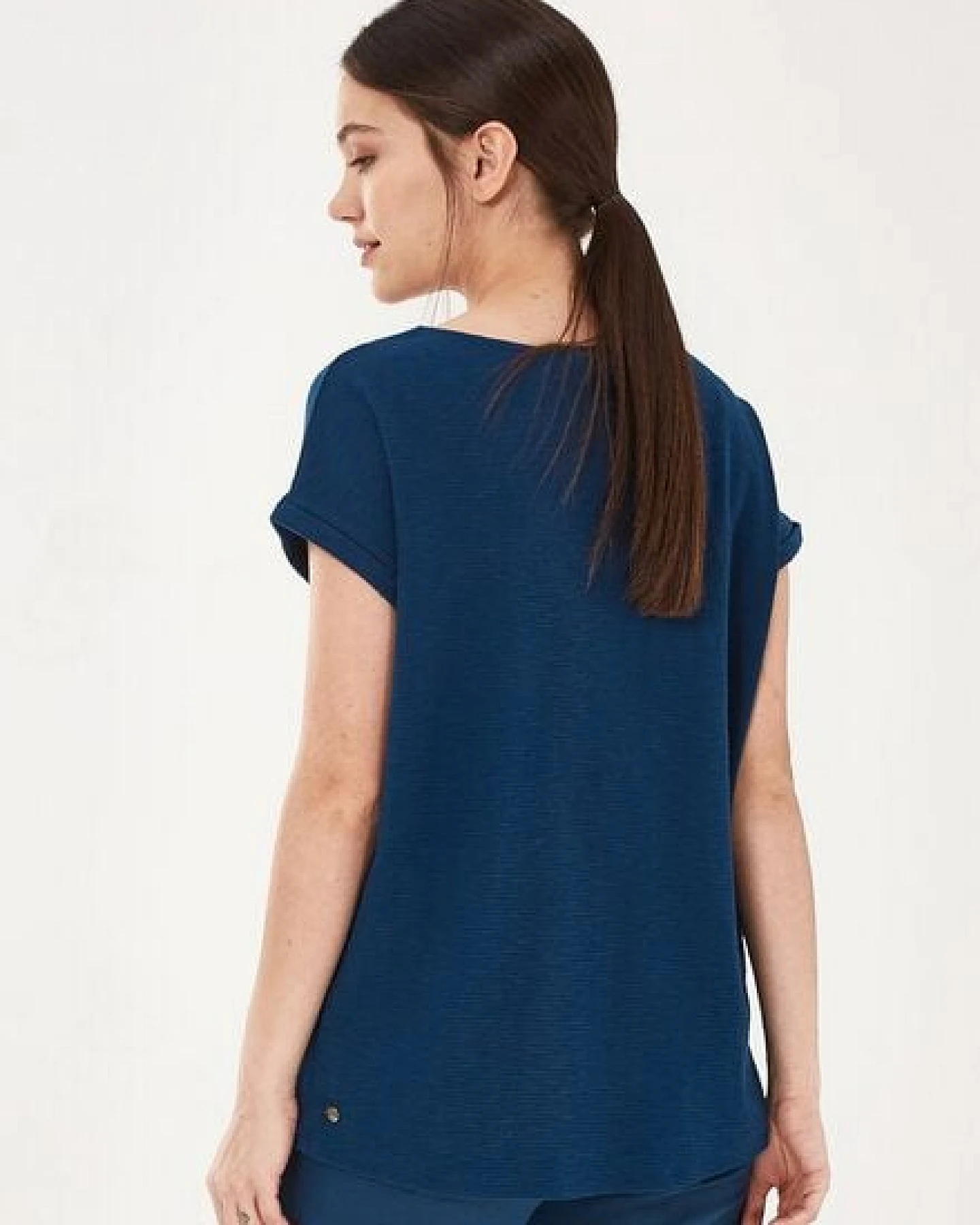 ORGANICATION T-Shirt aus Bio-Baumwolle in Jacquard Jersey – Ansicht 4