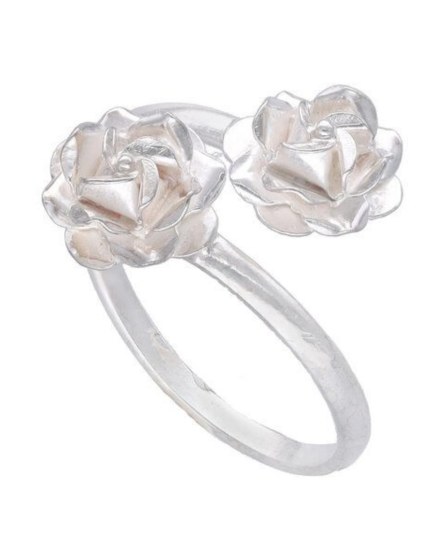 pakilia Silber Ring Mini Rosenblüte – fair gehandelt & handgefertigt in Mexiko – Ansicht 3
