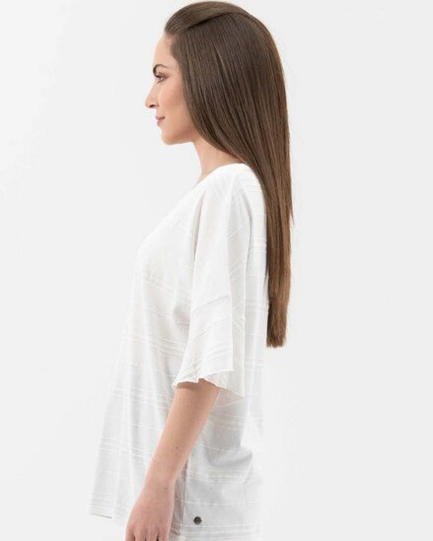 ORGANICATION T-Shirt aus Bio-Baumwolle mit Volant-Ärmeln – Ansicht 3