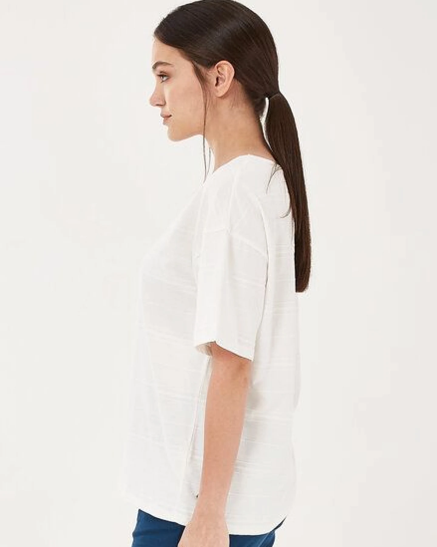 ORGANICATION T-Shirt aus Bio-Baumwolle mit halblangen Ärmeln – Ansicht 2