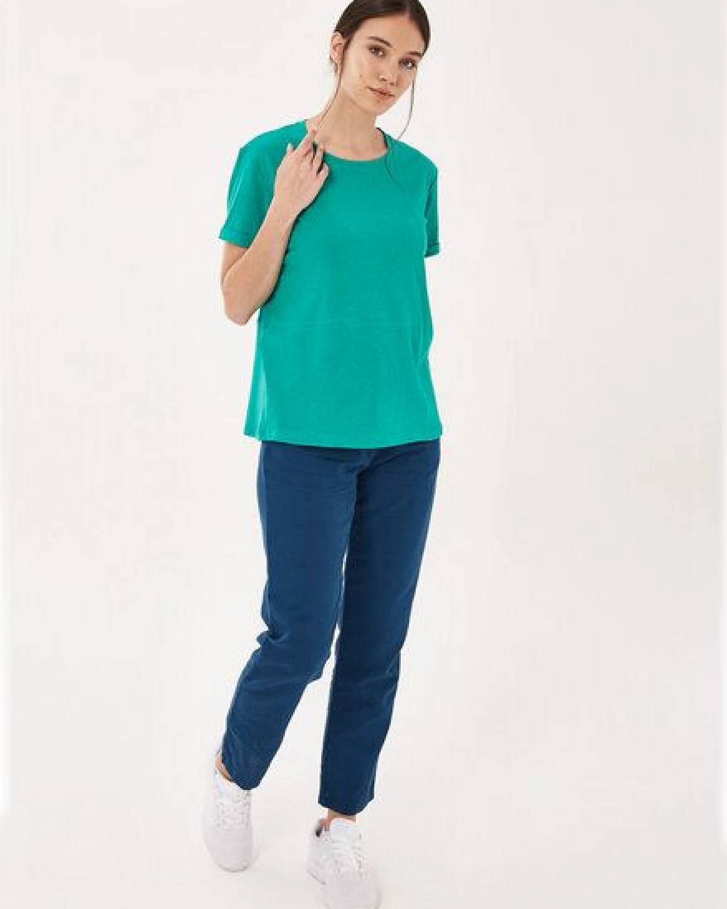 ORGANICATION T-Shirt aus Bio-Baumwolle und Leinen – Ansicht 2